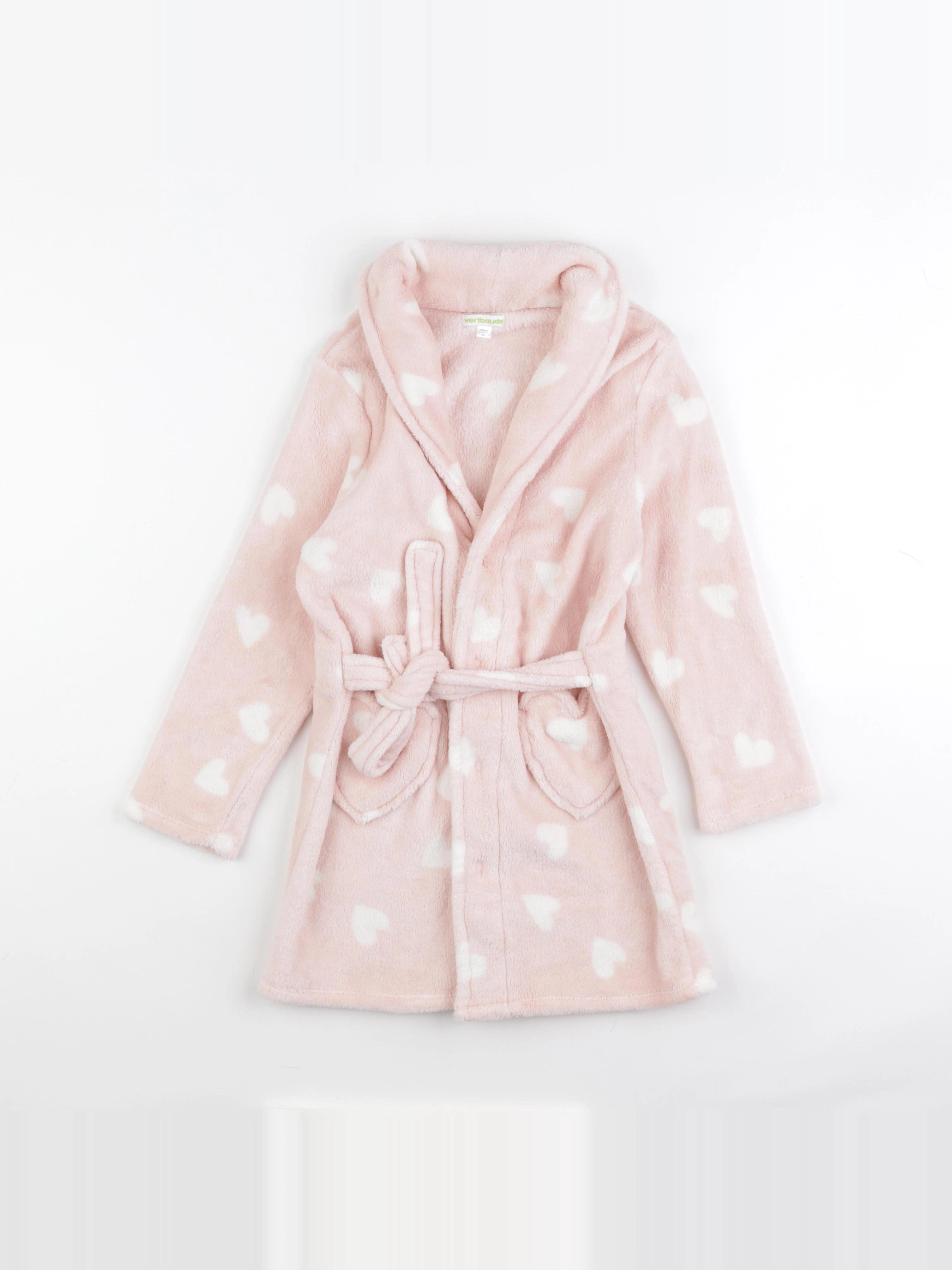 Vertbaudet - robe de chambre rose - 8 ans