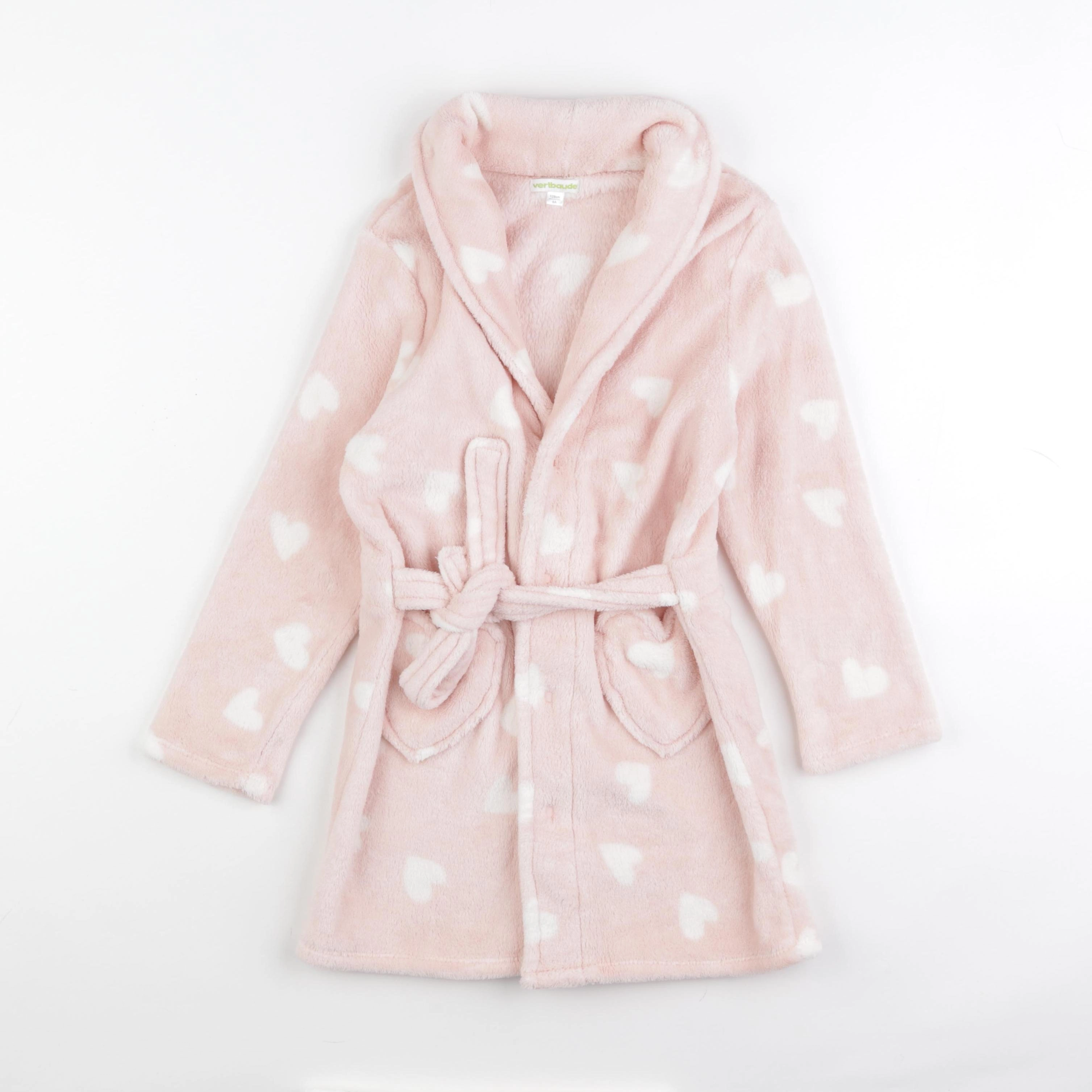 Vertbaudet - robe de chambre rose - 8 ans