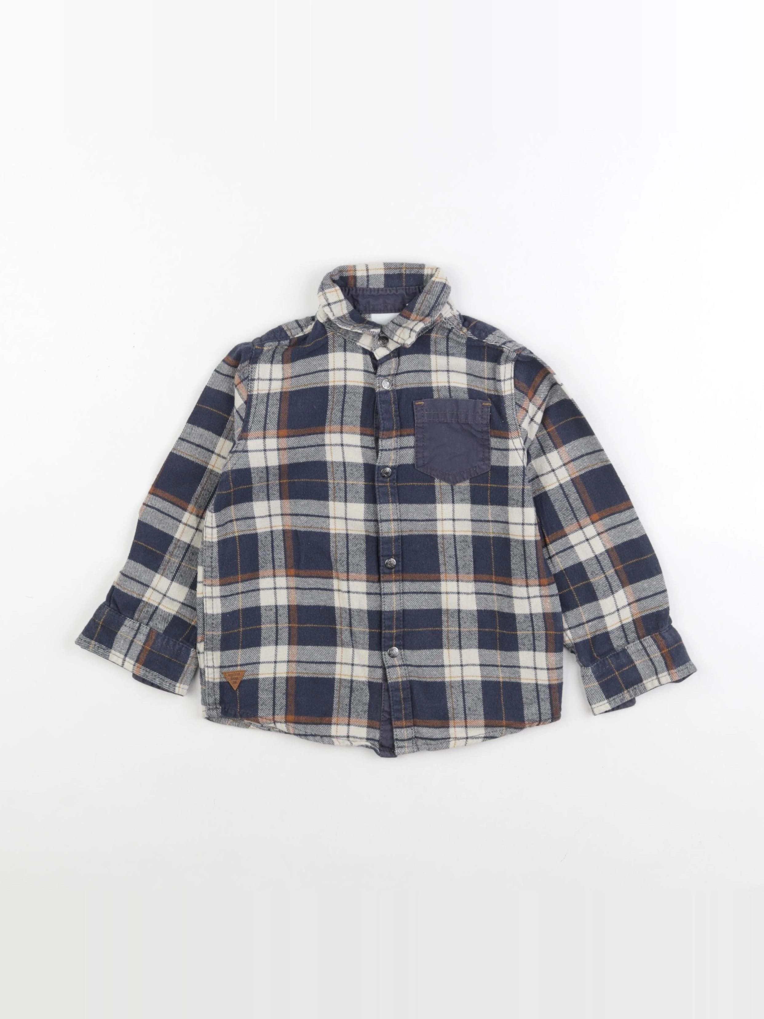 Vertbaudet - chemise bleu - 4 ans