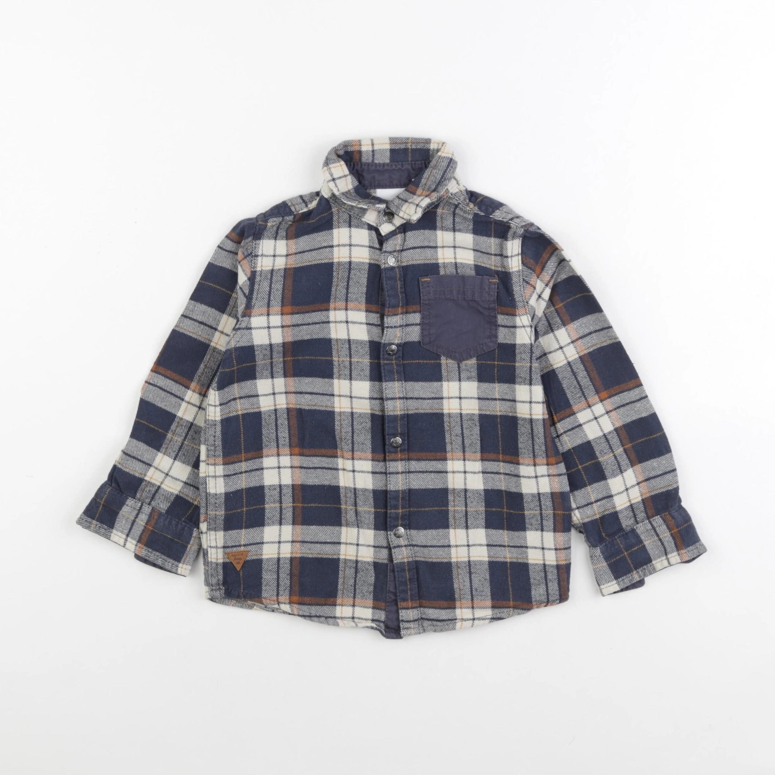 Vertbaudet - chemise bleu - 4 ans