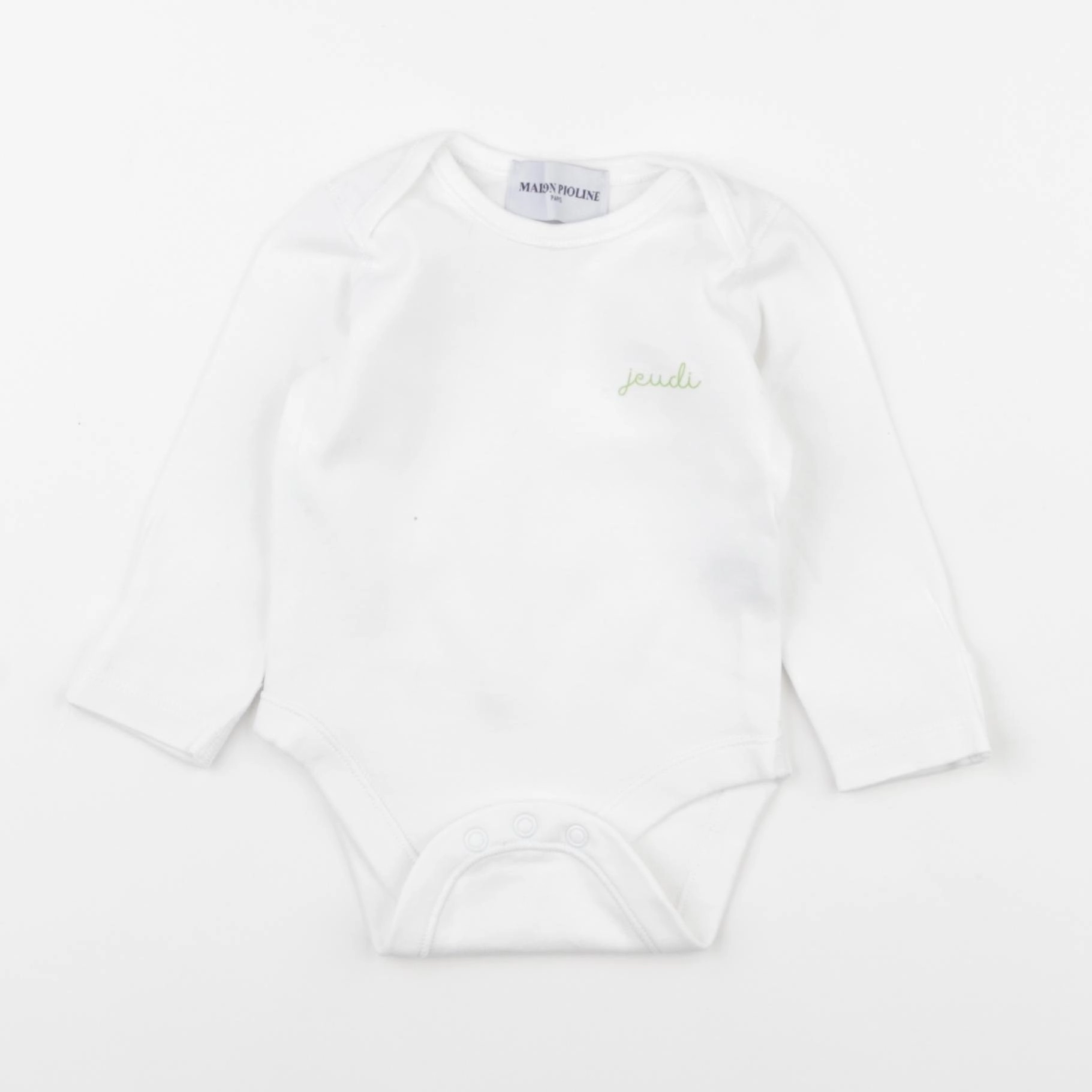 Maison Pioline - body blanc - 6 mois
