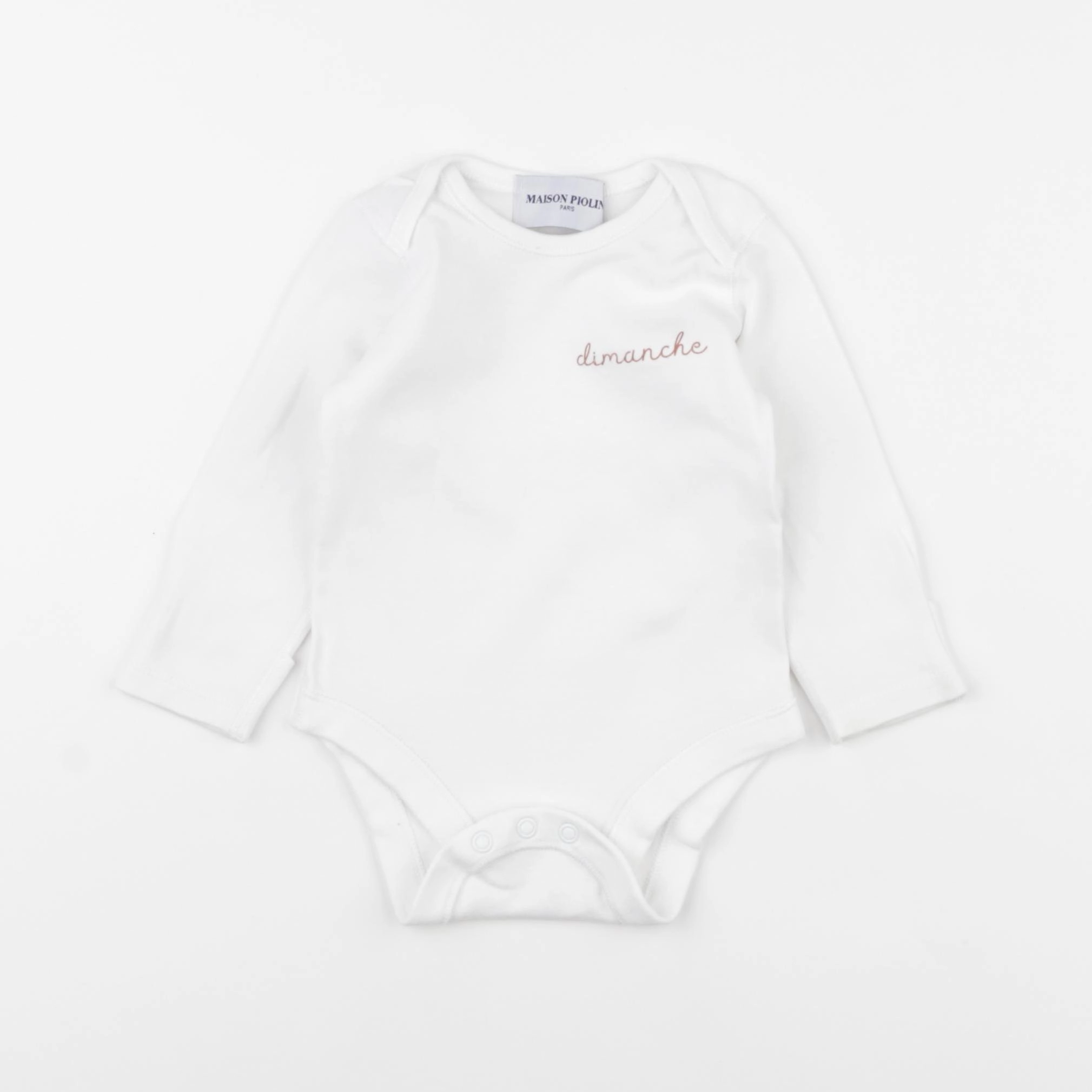 Maison Pioline - body blanc - 6 mois