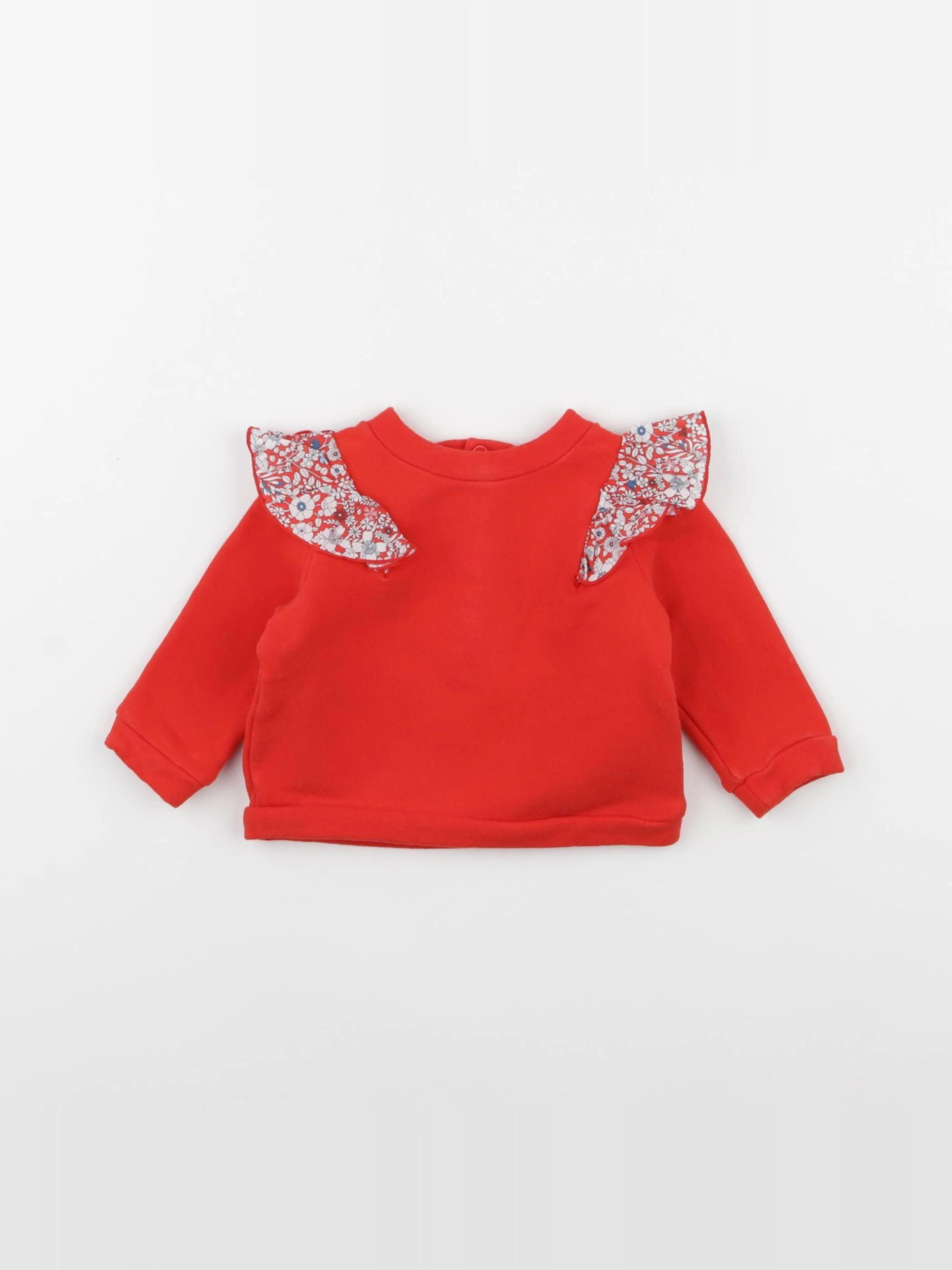 Jacadi - sweat rouge - 6 mois