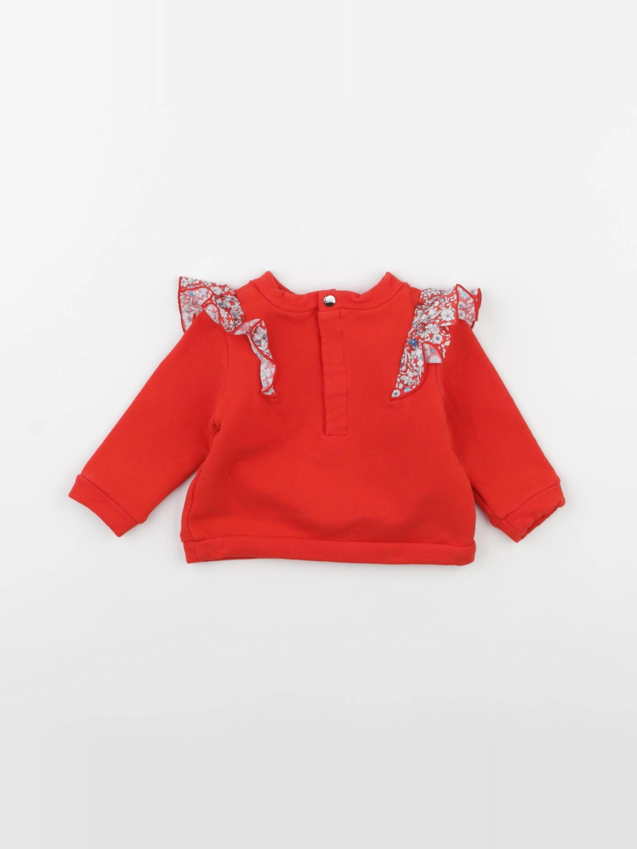 Jacadi - sweat rouge - 6 mois