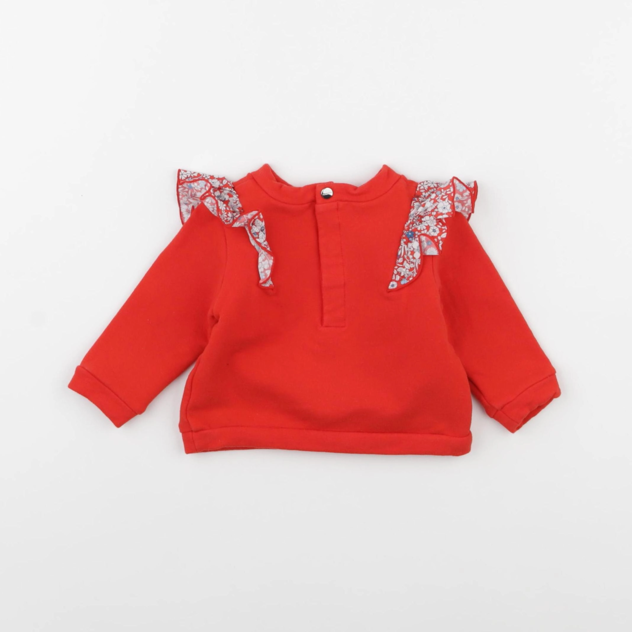 Jacadi - sweat rouge - 6 mois