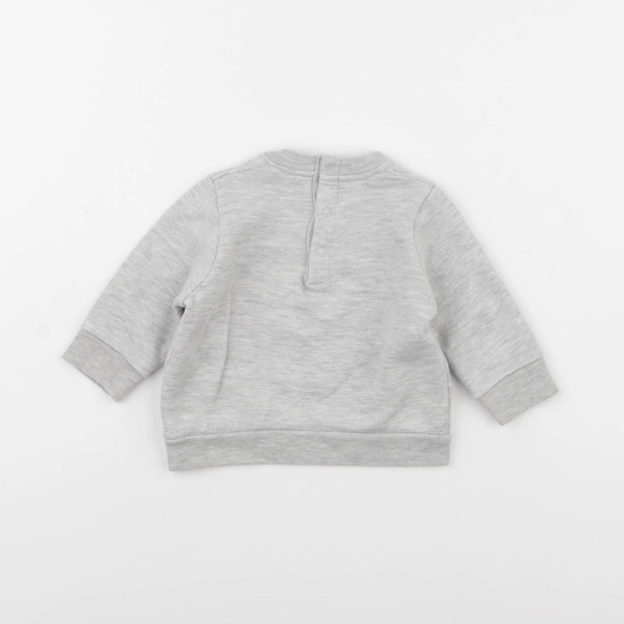 Petit Bateau - sweat gris - 6 mois