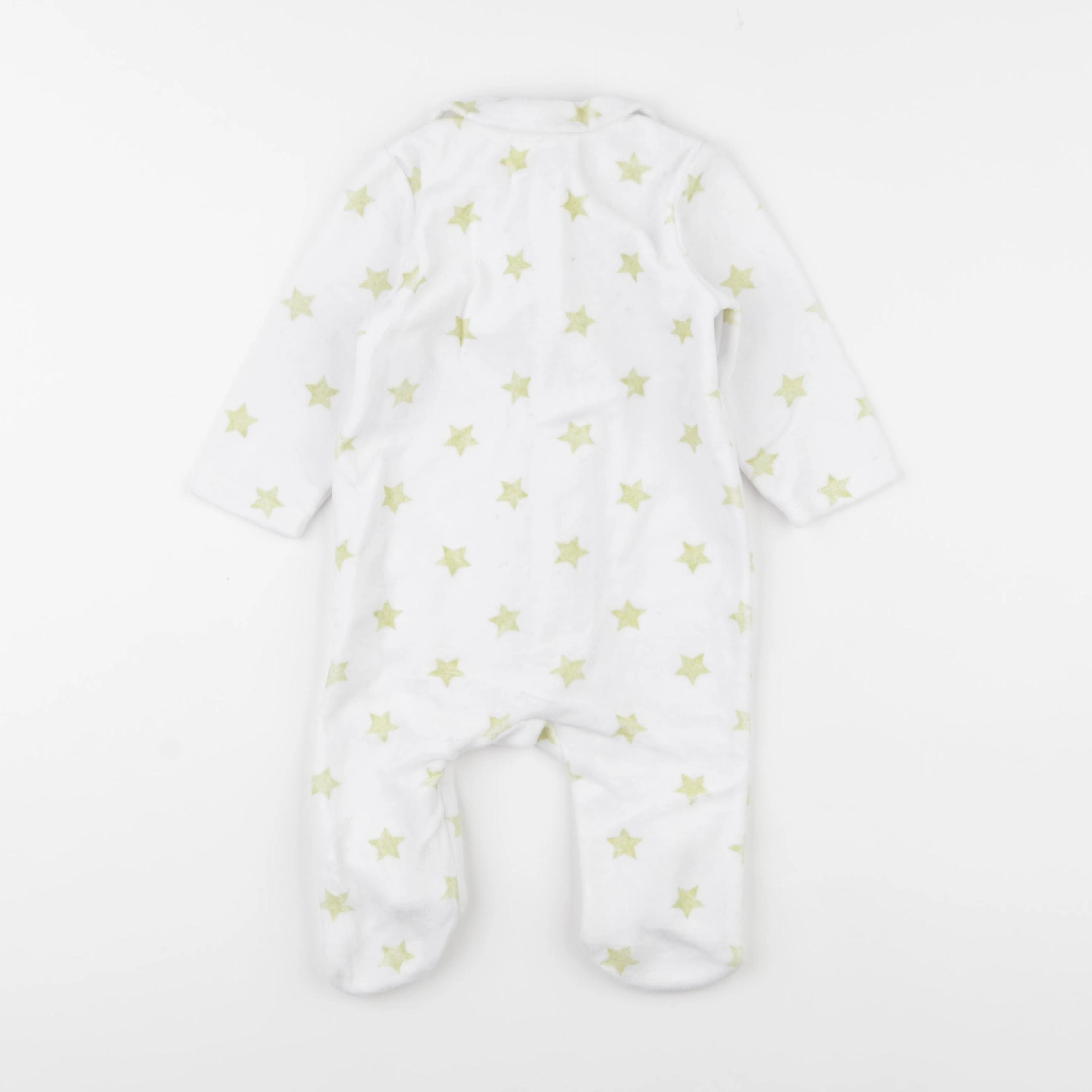 Cadet Rousselle - pyjama velours blanc - 6 mois