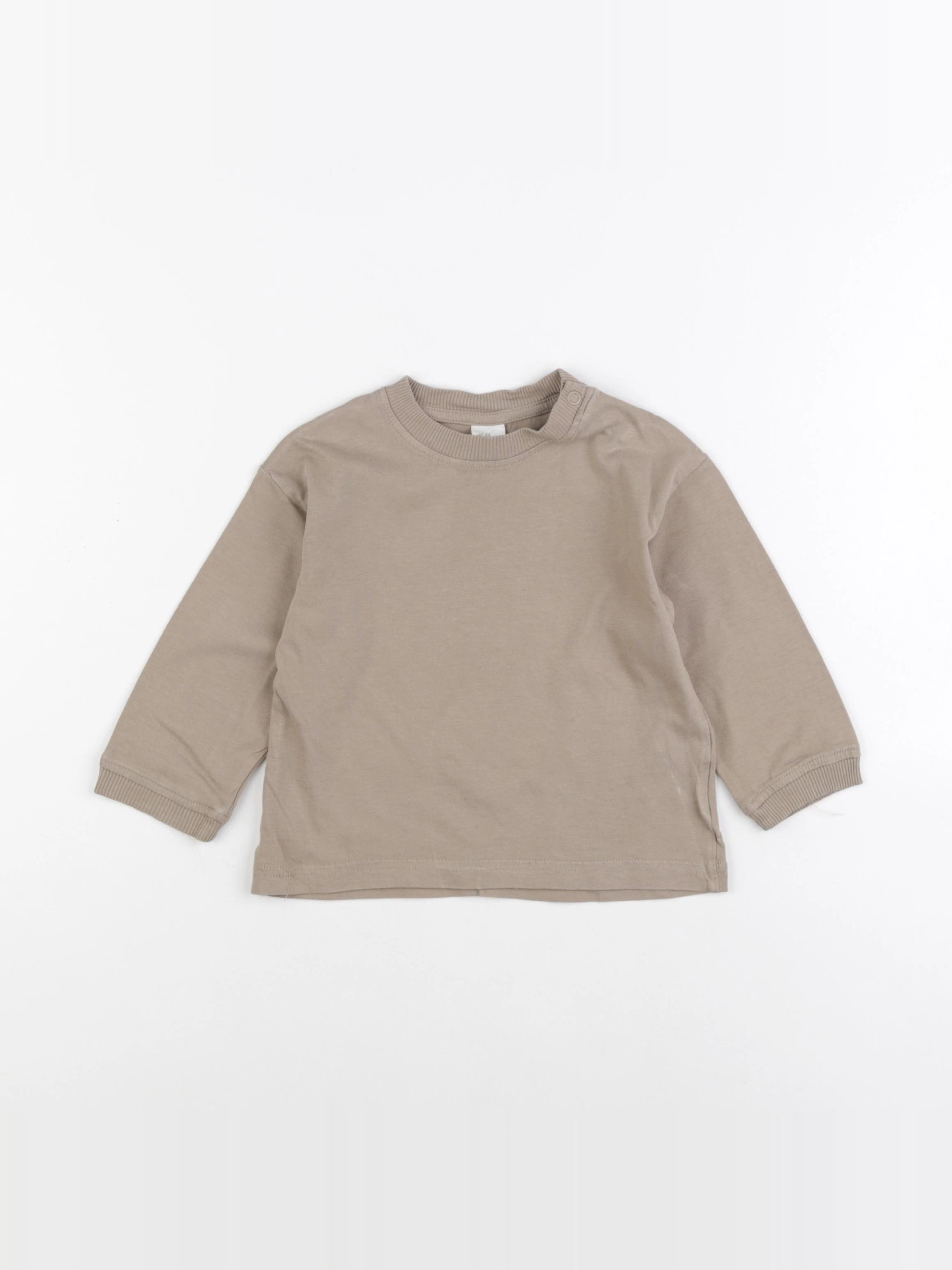 H&M - tee-shirt beige - 12/18 mois