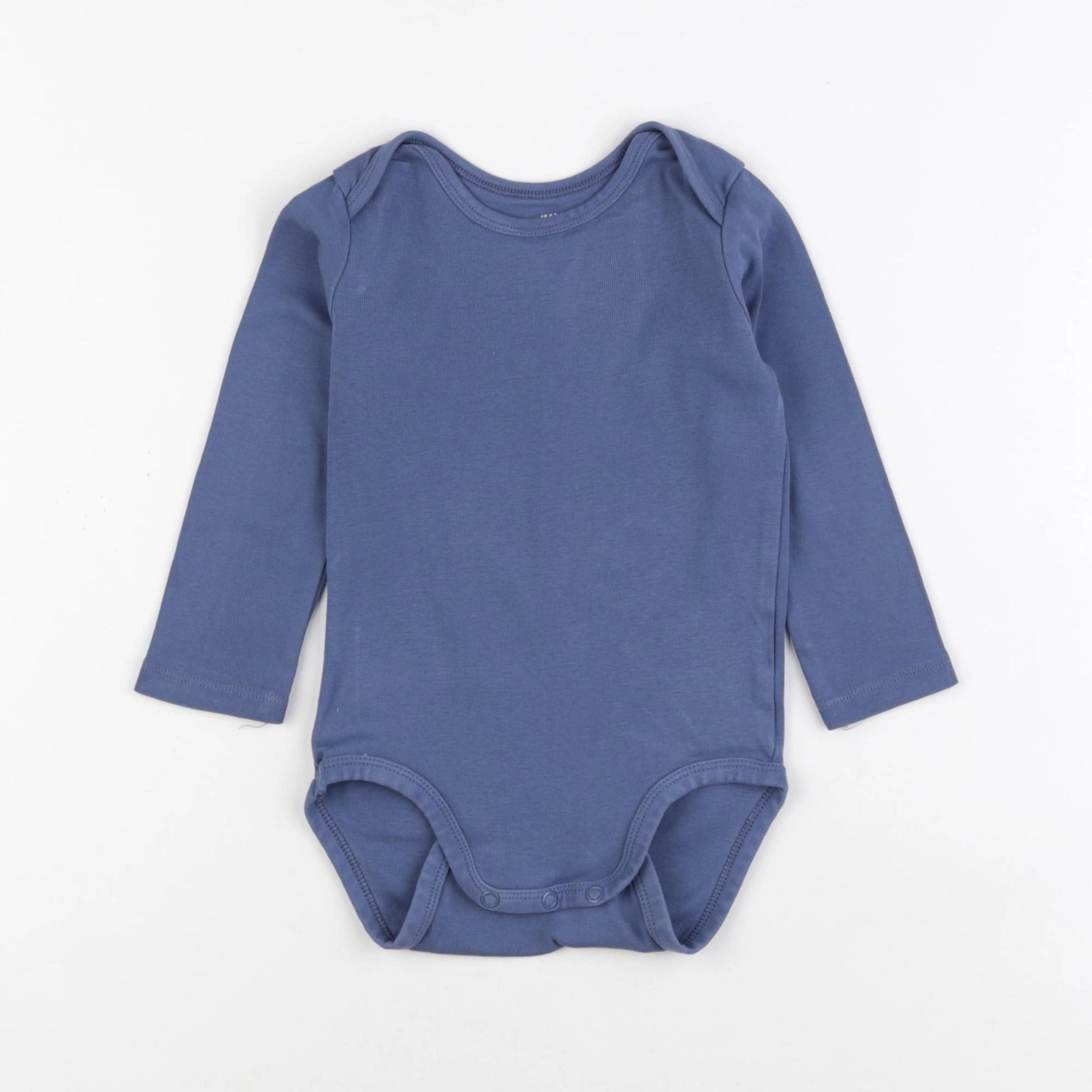H&M - body bleu - 12/18 mois