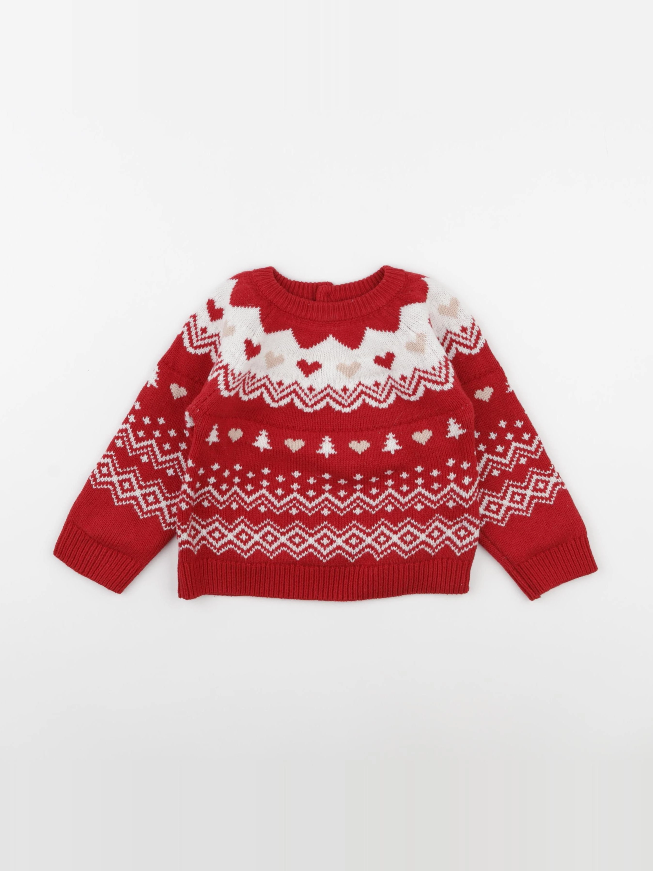 Vertbaudet - pull rouge - 2 ans