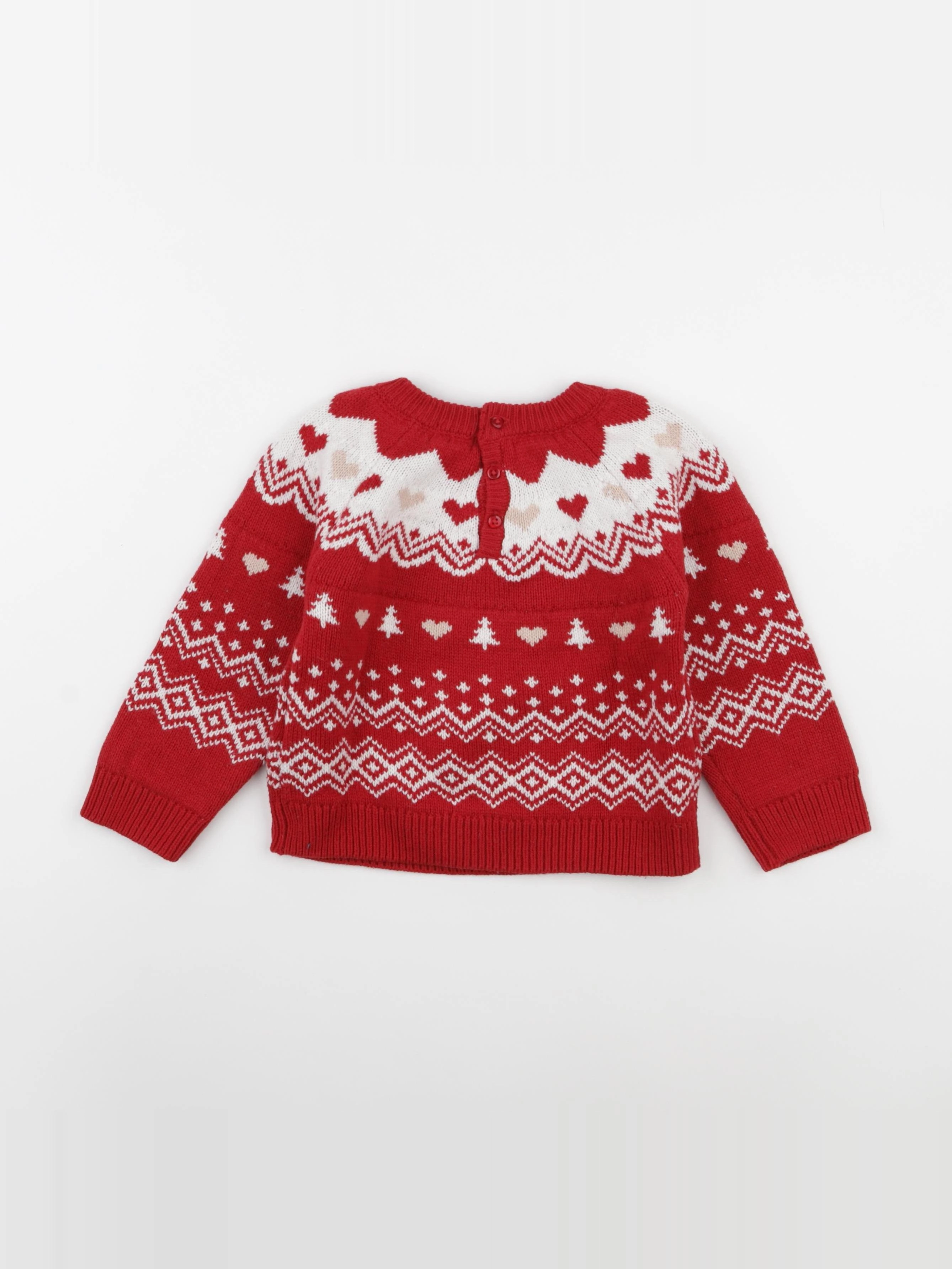 Vertbaudet - pull rouge - 2 ans