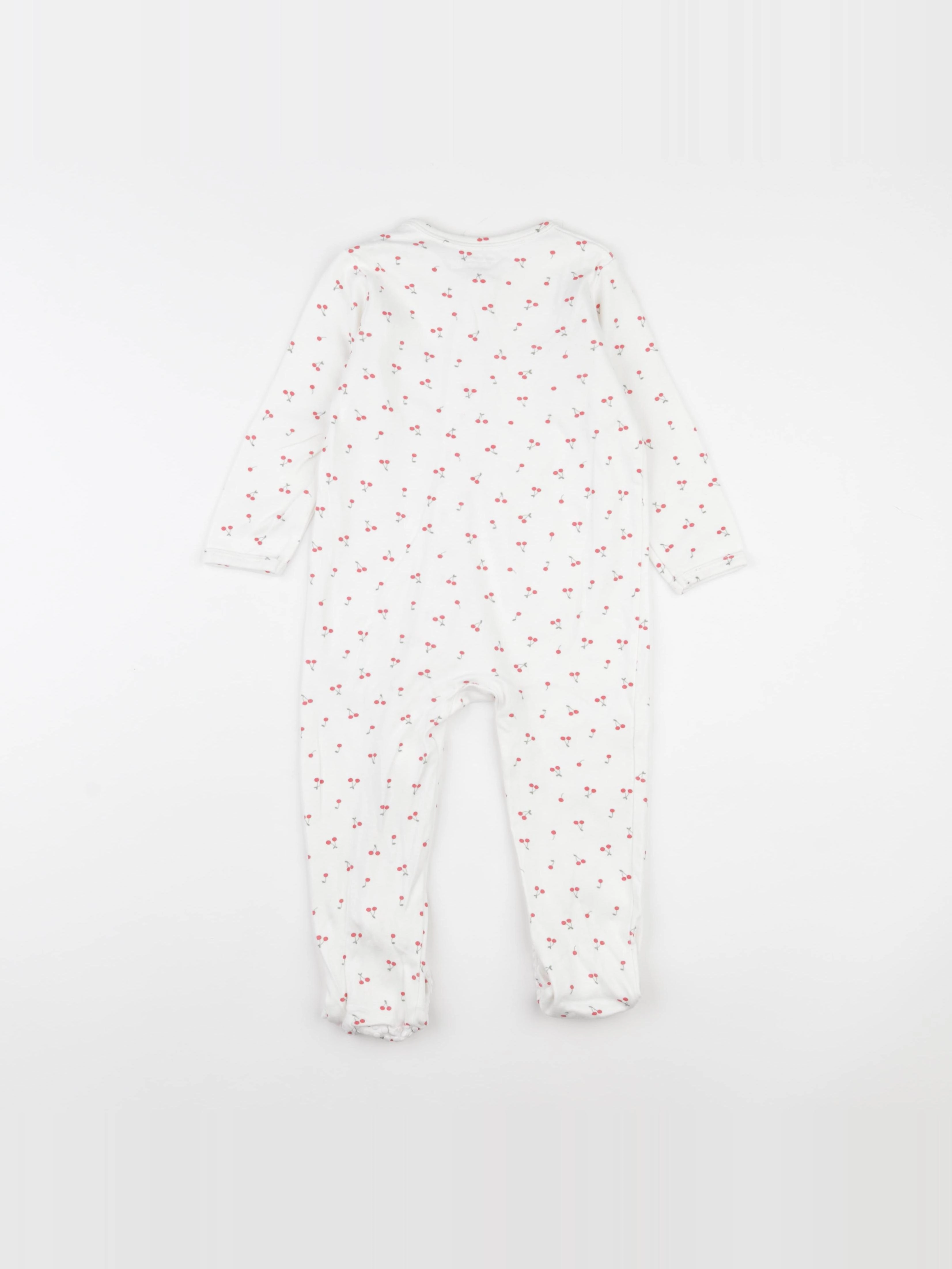Vertbaudet - pyjama coton blanc - 24 mois