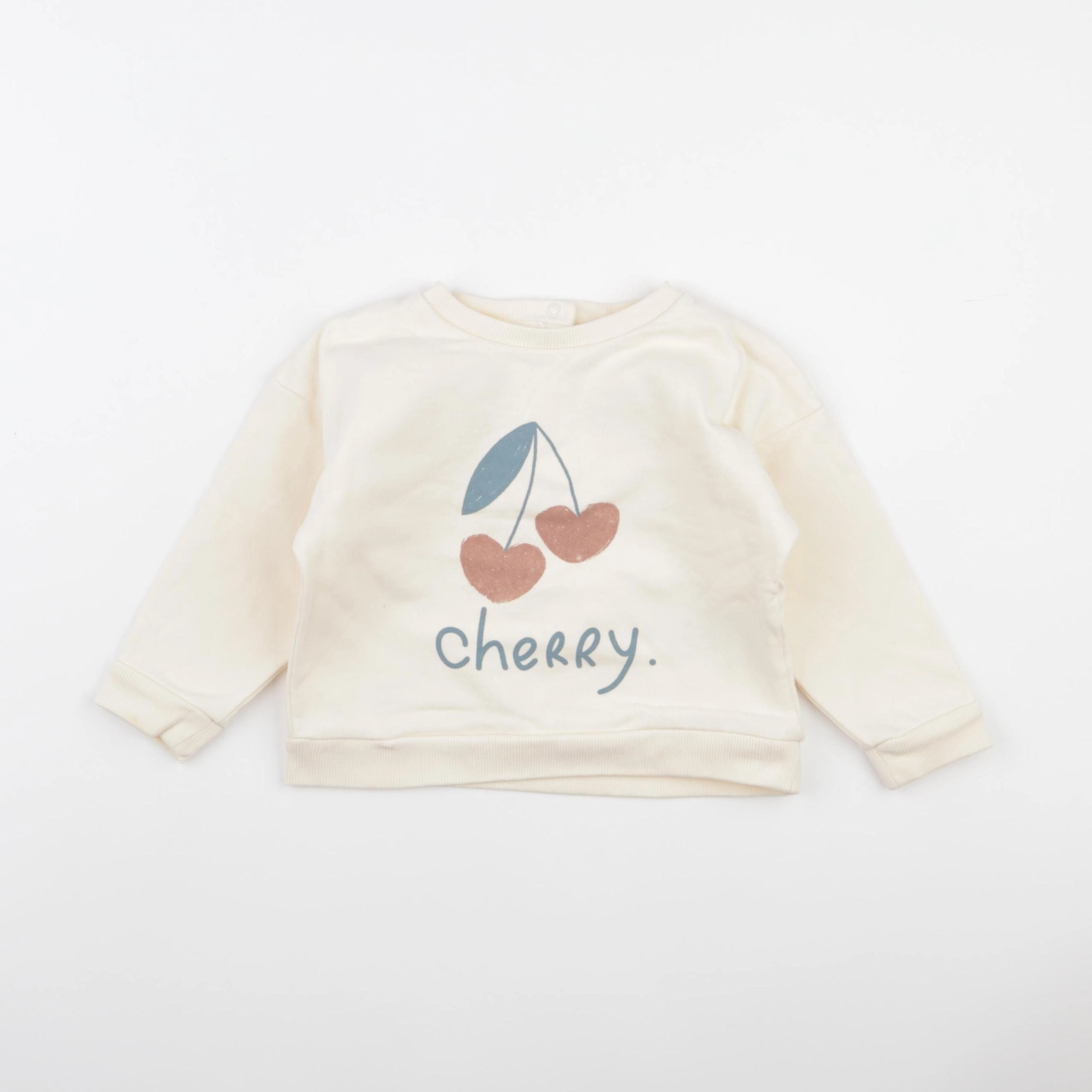 Vertbaudet - sweat beige - 24 mois