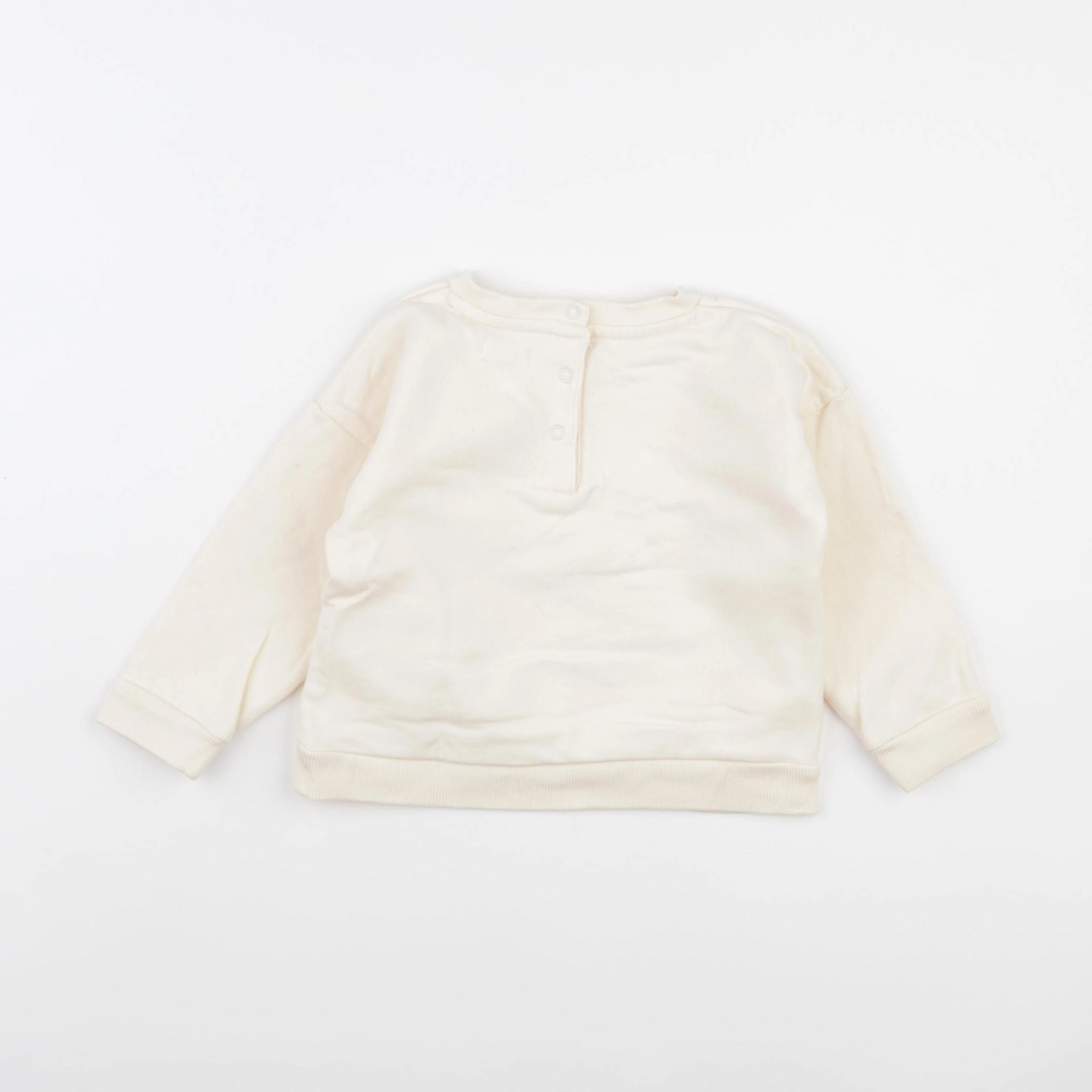 Vertbaudet - sweat beige - 24 mois
