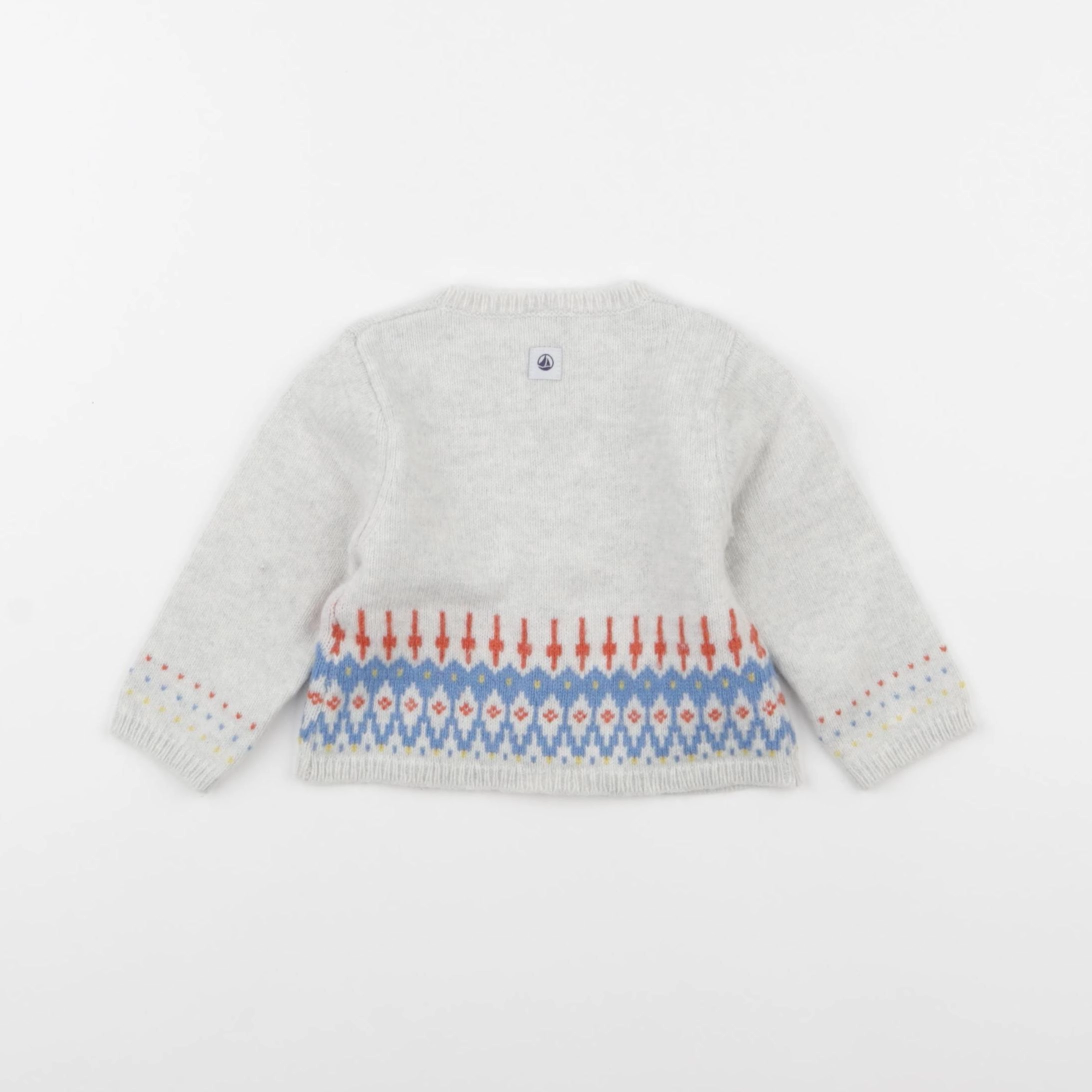 Petit Bateau - gilet multicolore - 6 mois
