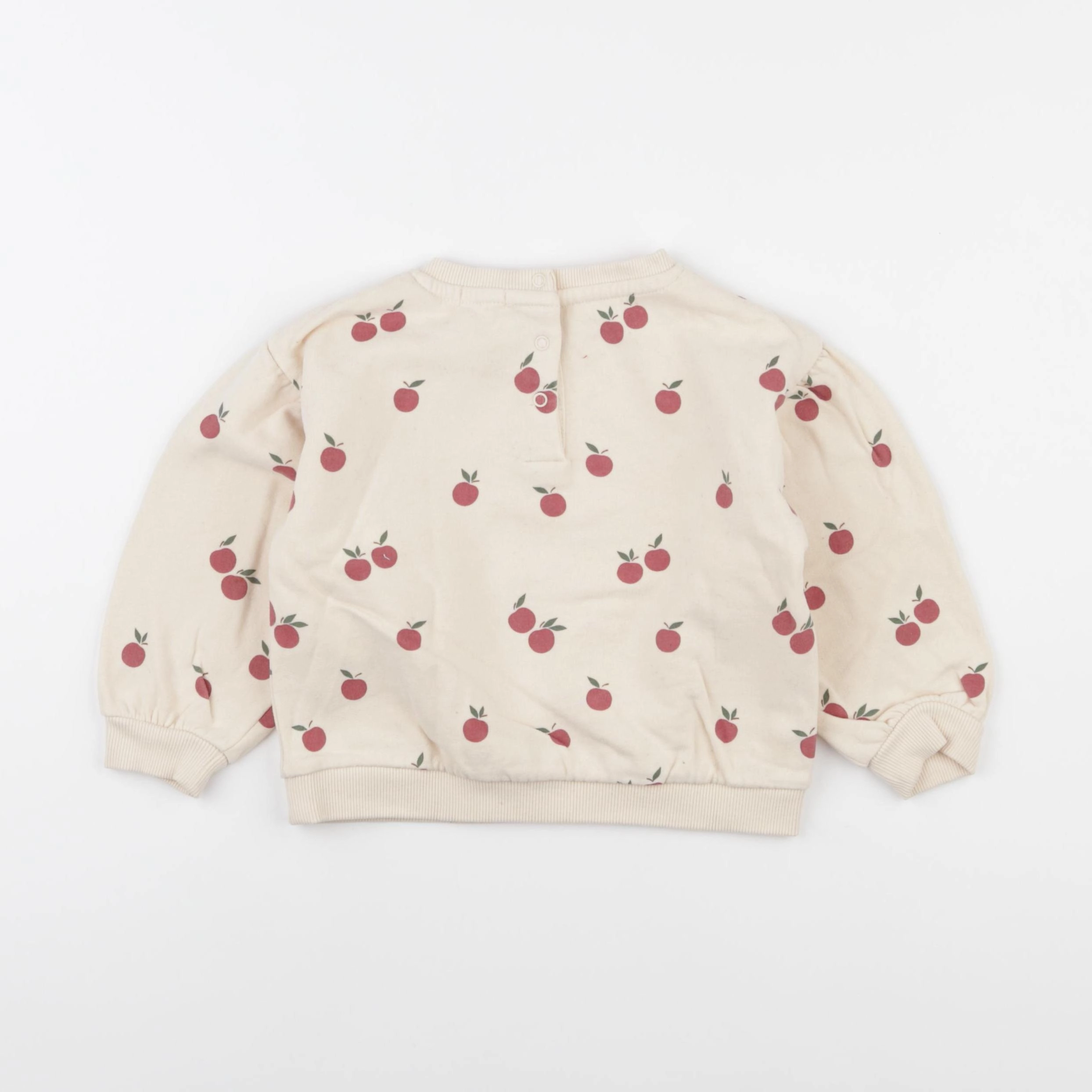 Vertbaudet - sweat beige - 24 mois