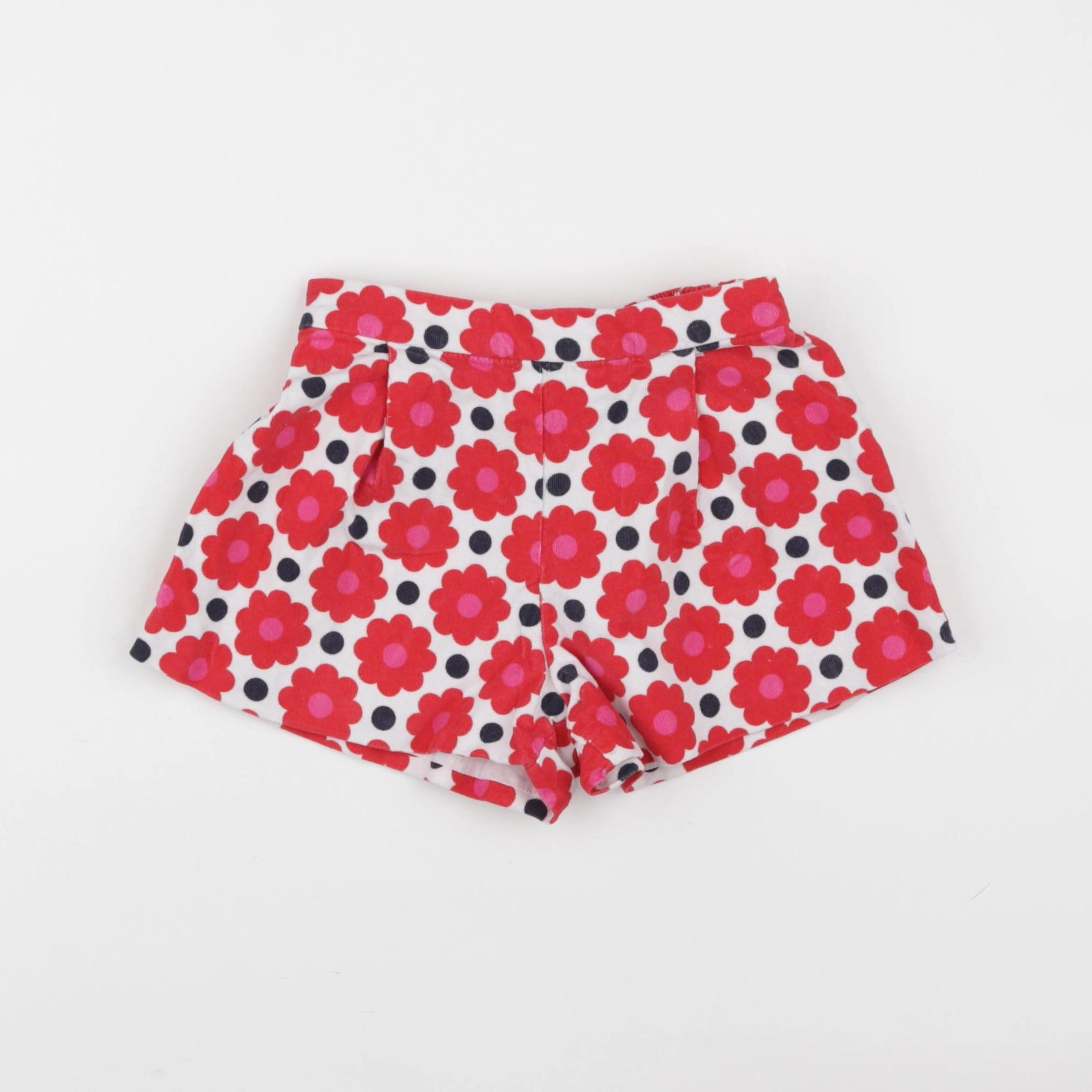 Jacadi - short blanc, rouge - 36 mois