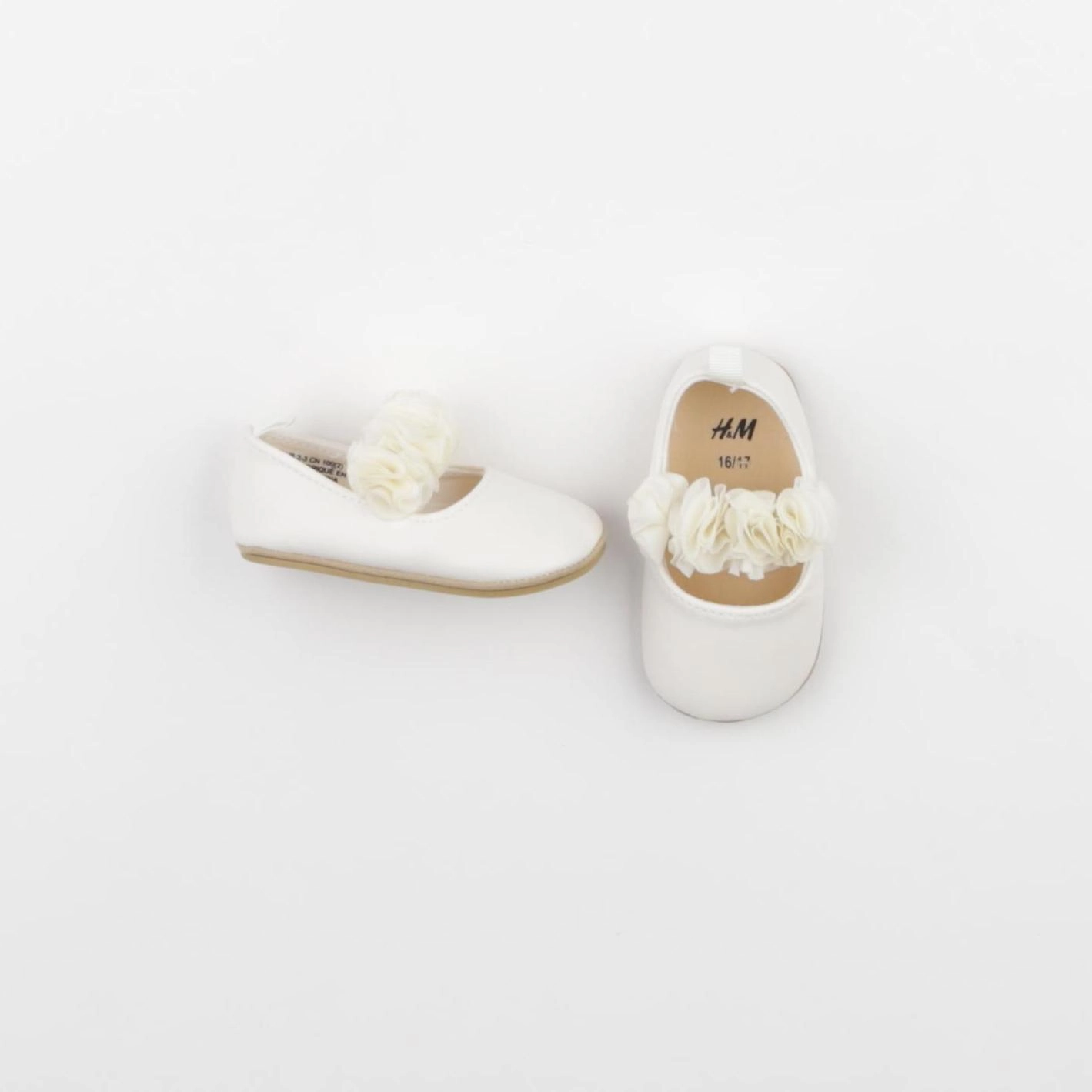 H&M - chaussons blanc - pointure 16/17