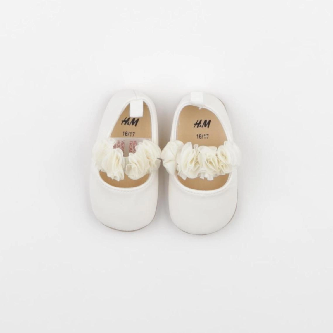 H&M - chaussons blanc - pointure 16/17