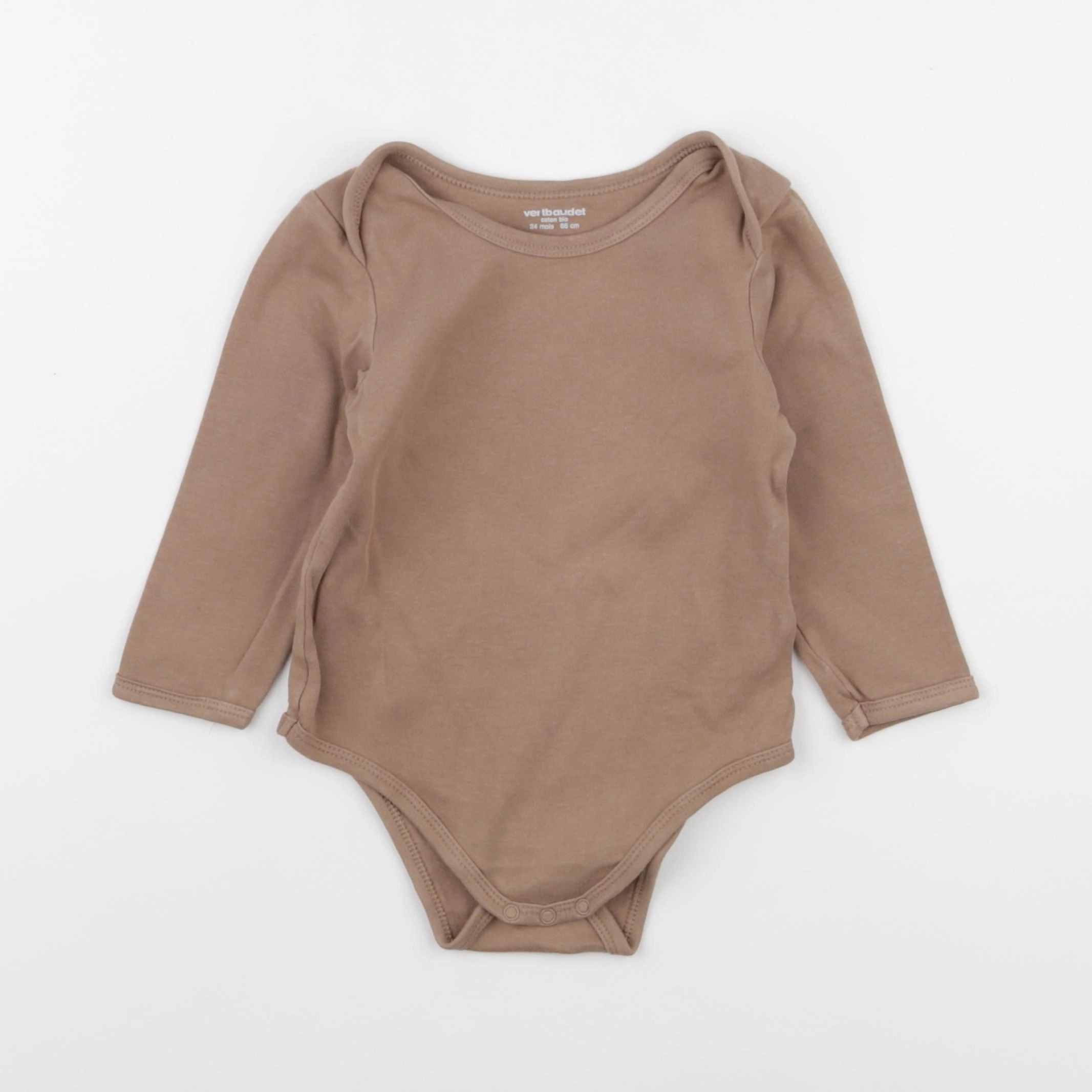 Vertbaudet - body marron - 24 mois