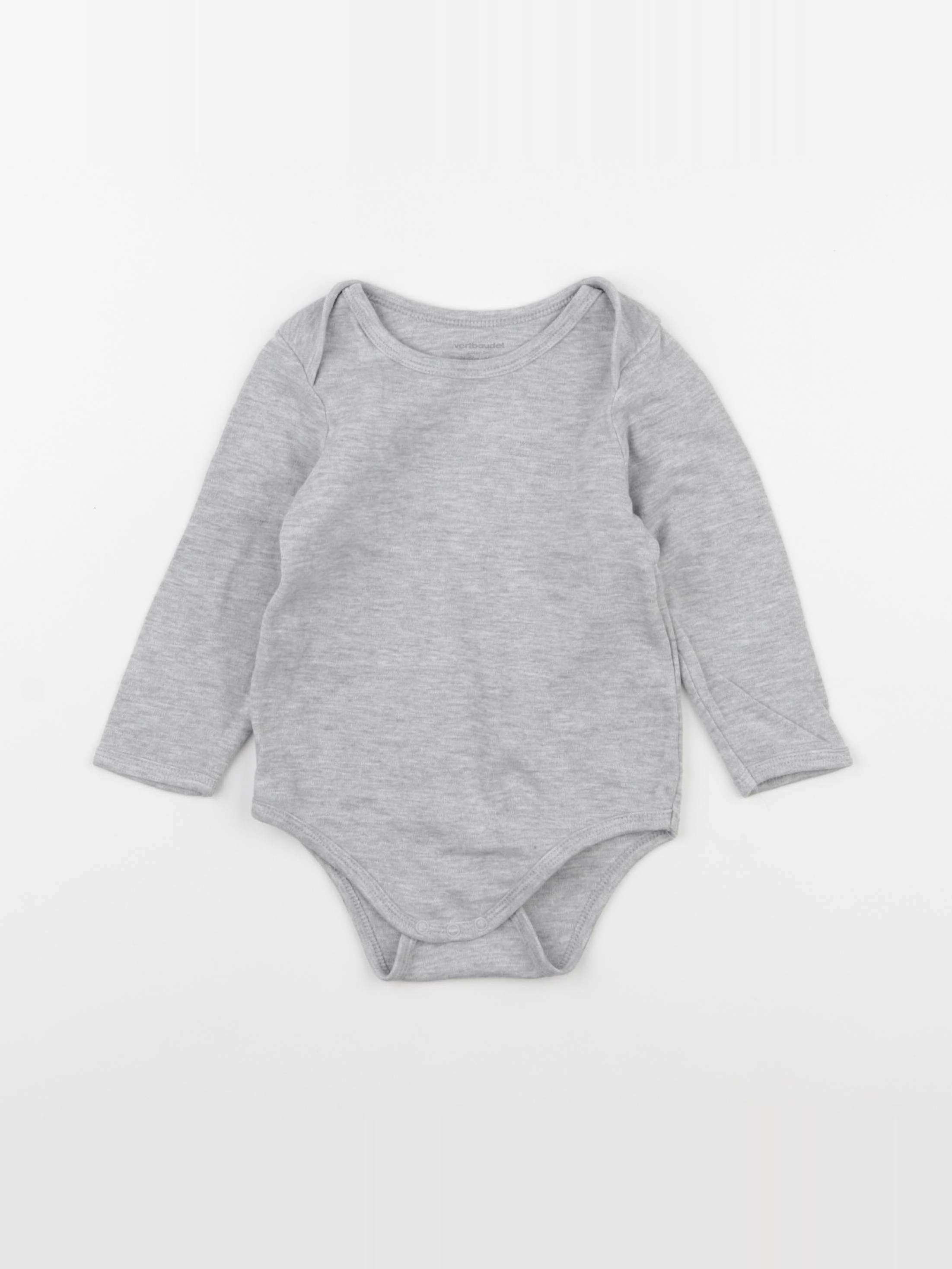 Vertbaudet - body gris - 24 mois