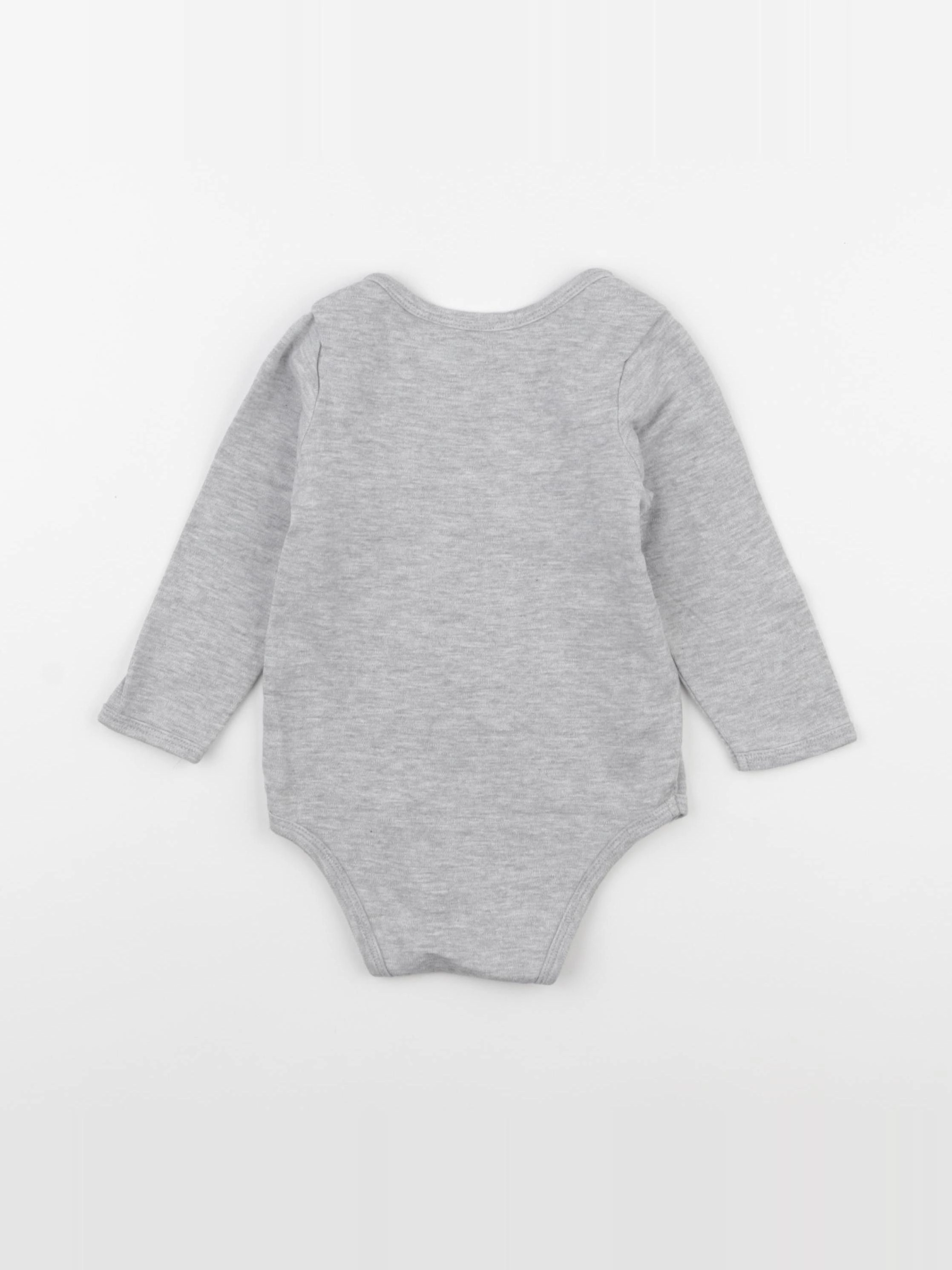 Vertbaudet - body gris - 24 mois
