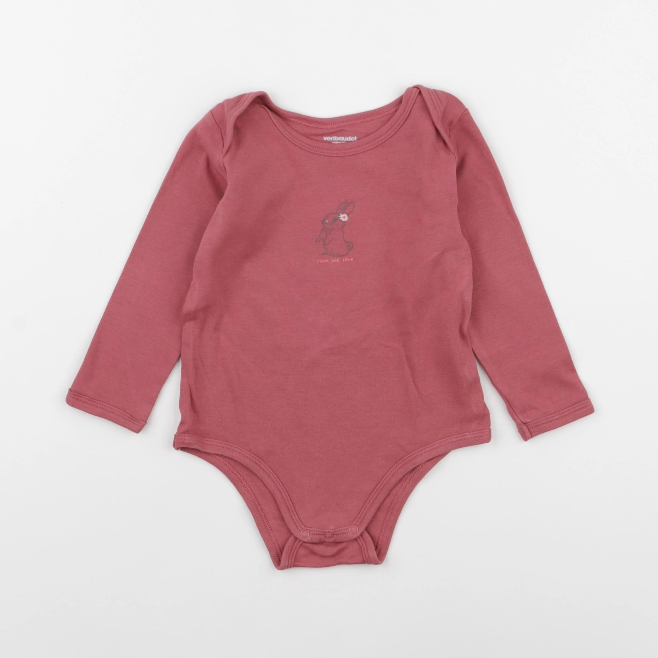 Vertbaudet - body rouge - 24 mois