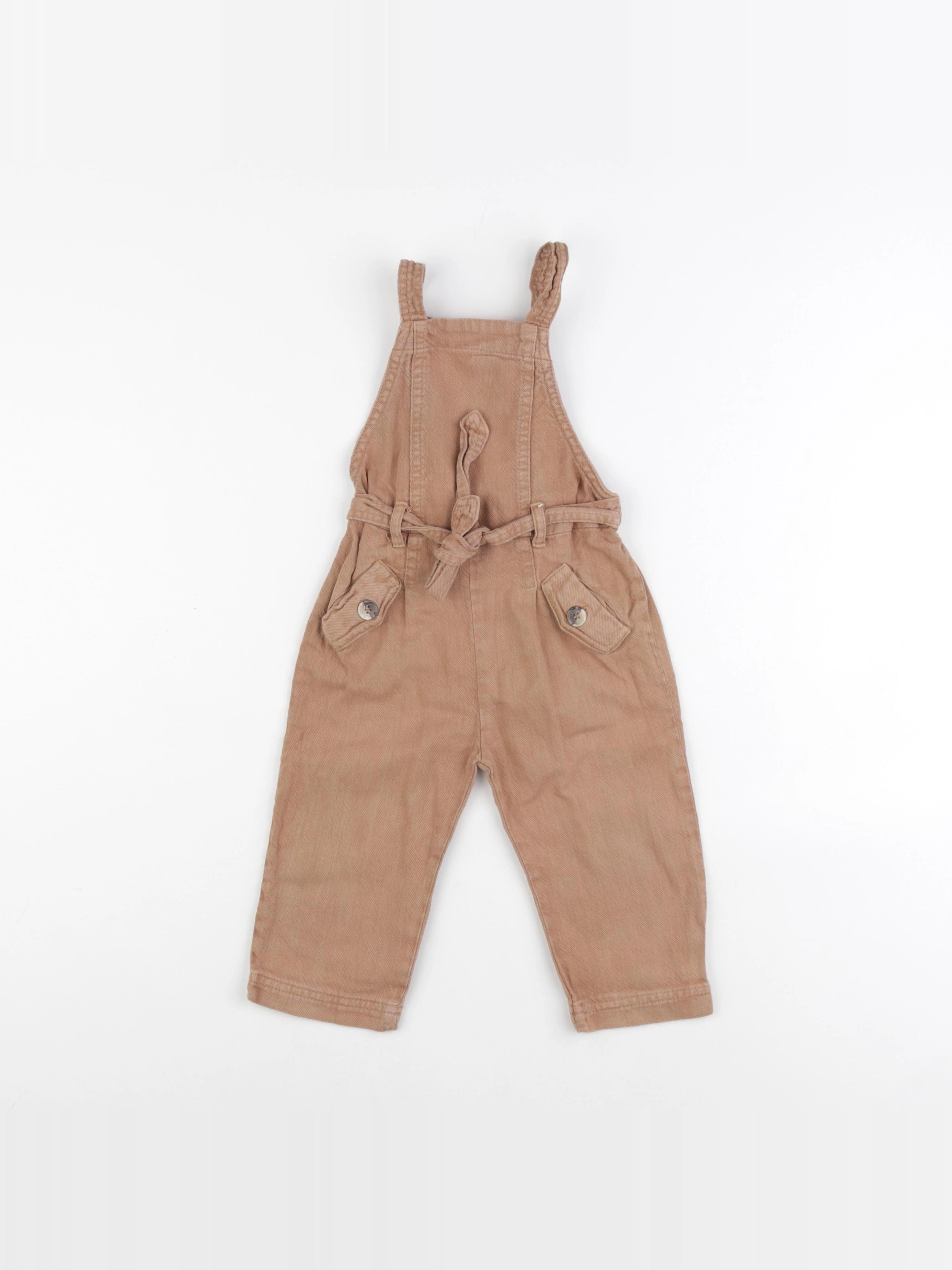 Zara - salopette marron - 12/18 mois