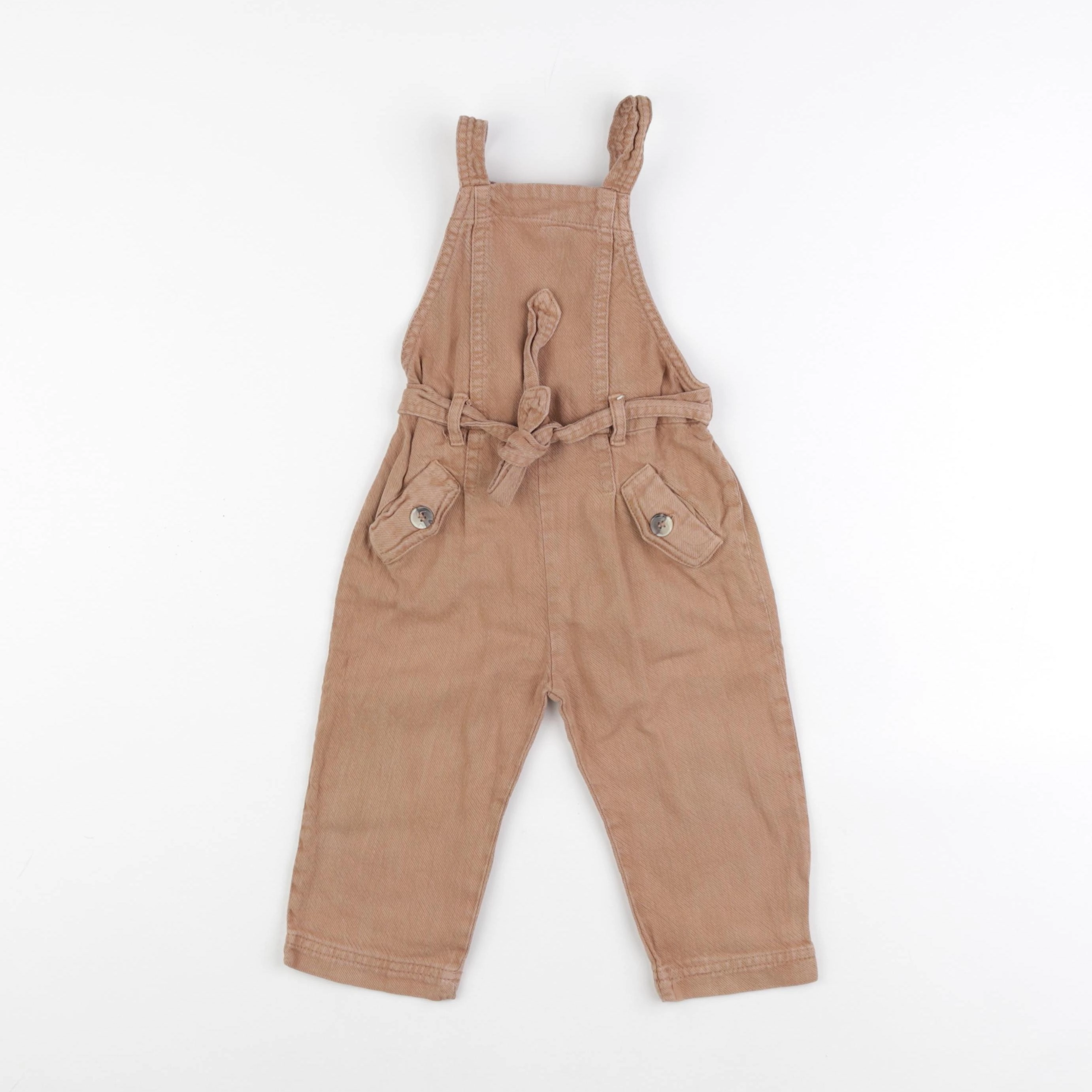 Zara - salopette marron - 12/18 mois