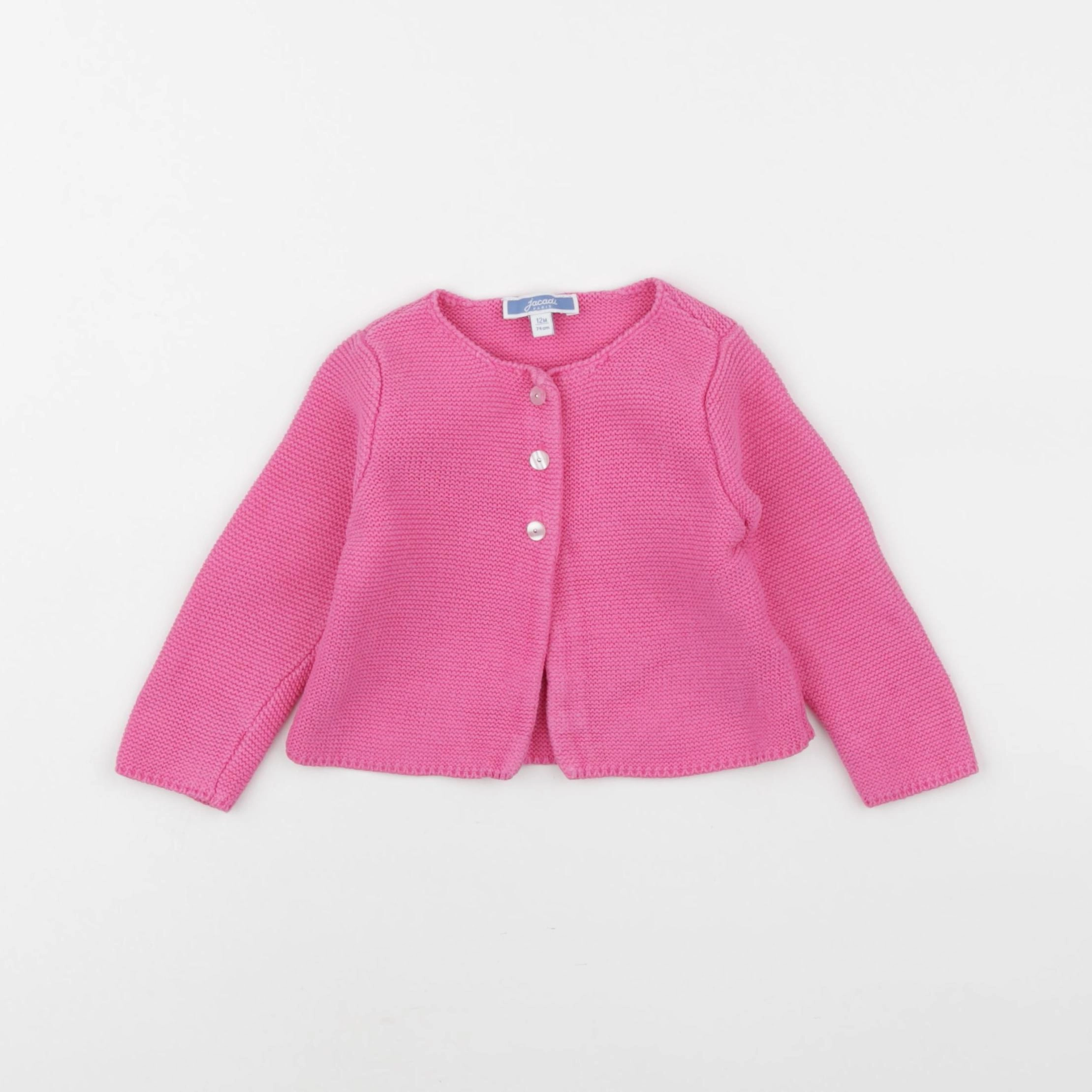 Jacadi - gilet rose - 12 mois