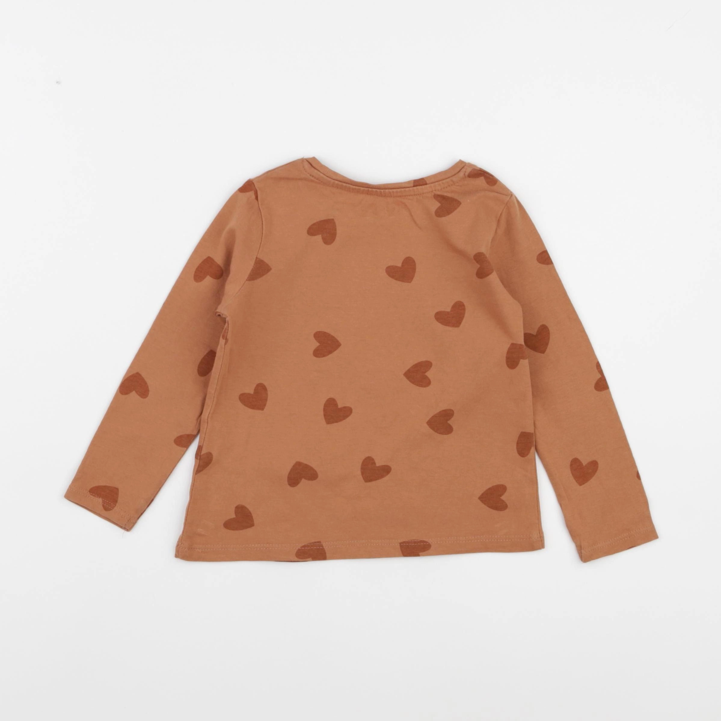 Vertbaudet - tee-shirt marron - 2 ans