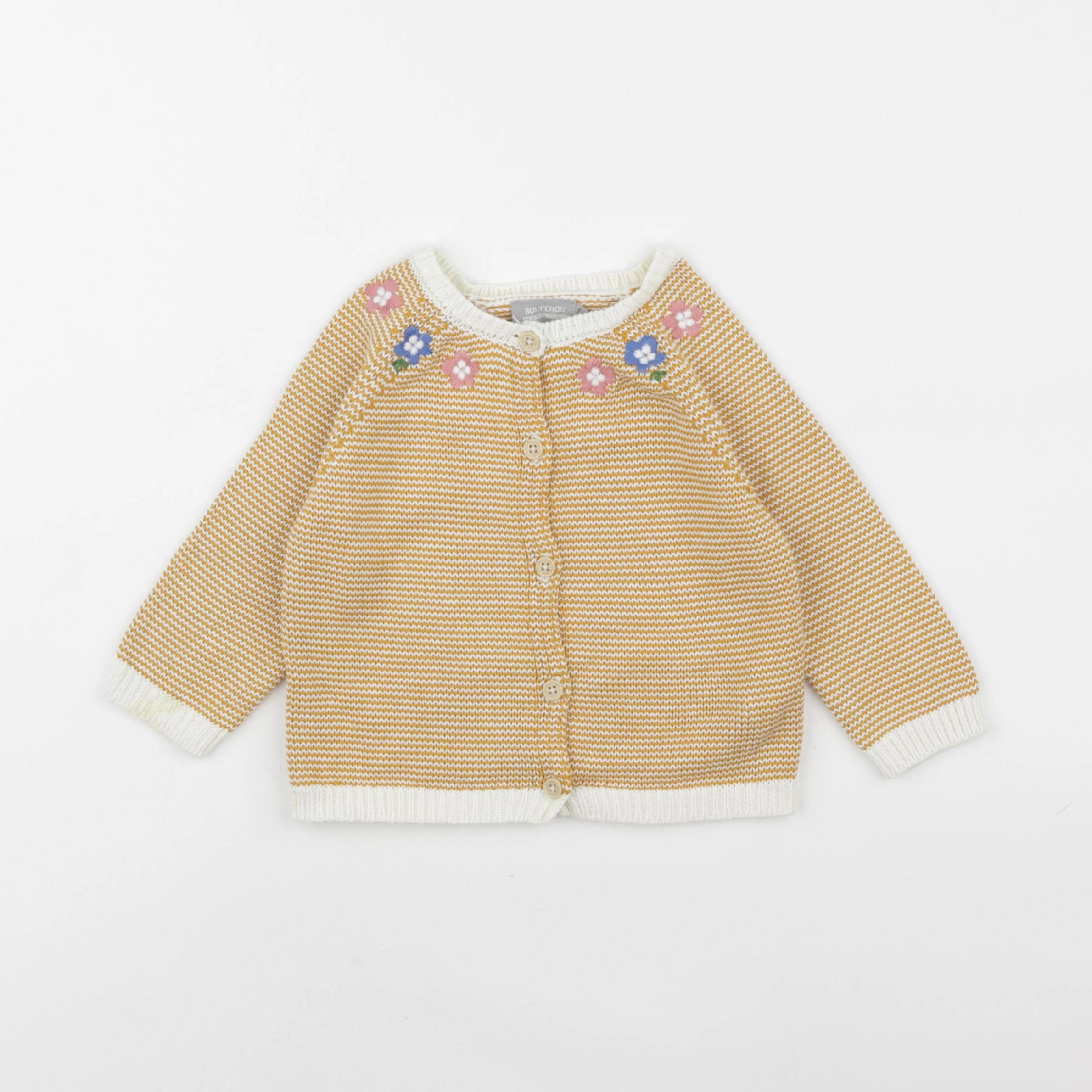 Boutchou - gilet jaune - 12 mois
