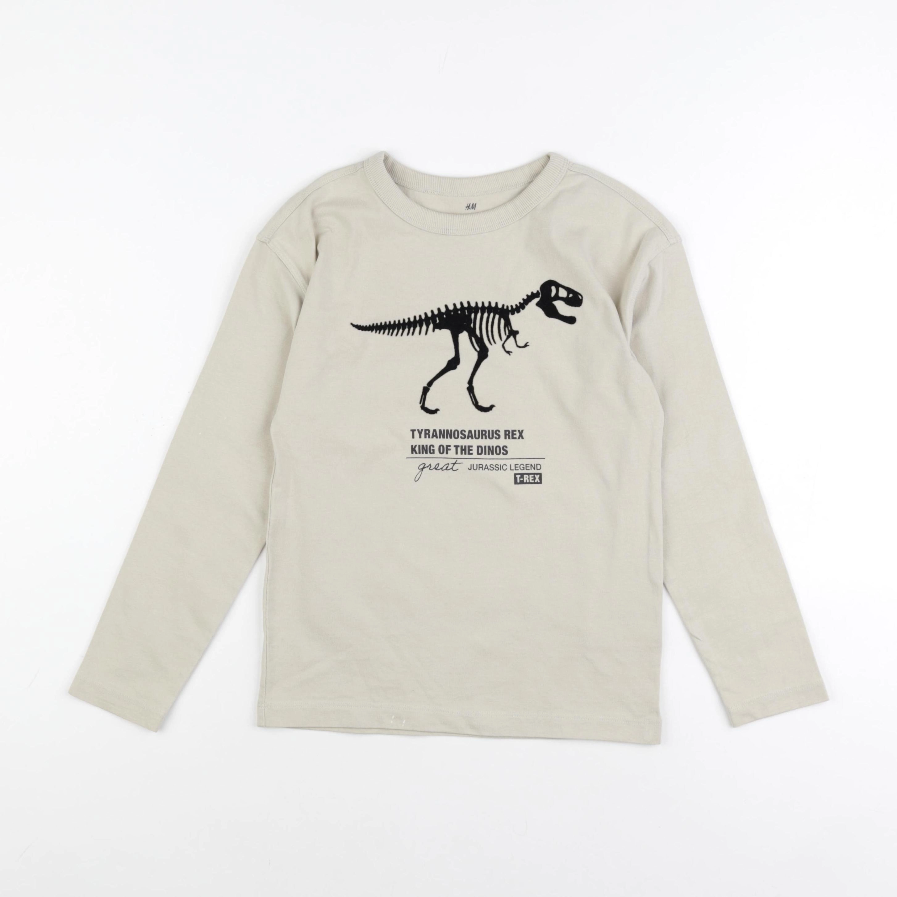 H&M - tee-shirt vert - 6/8 ans