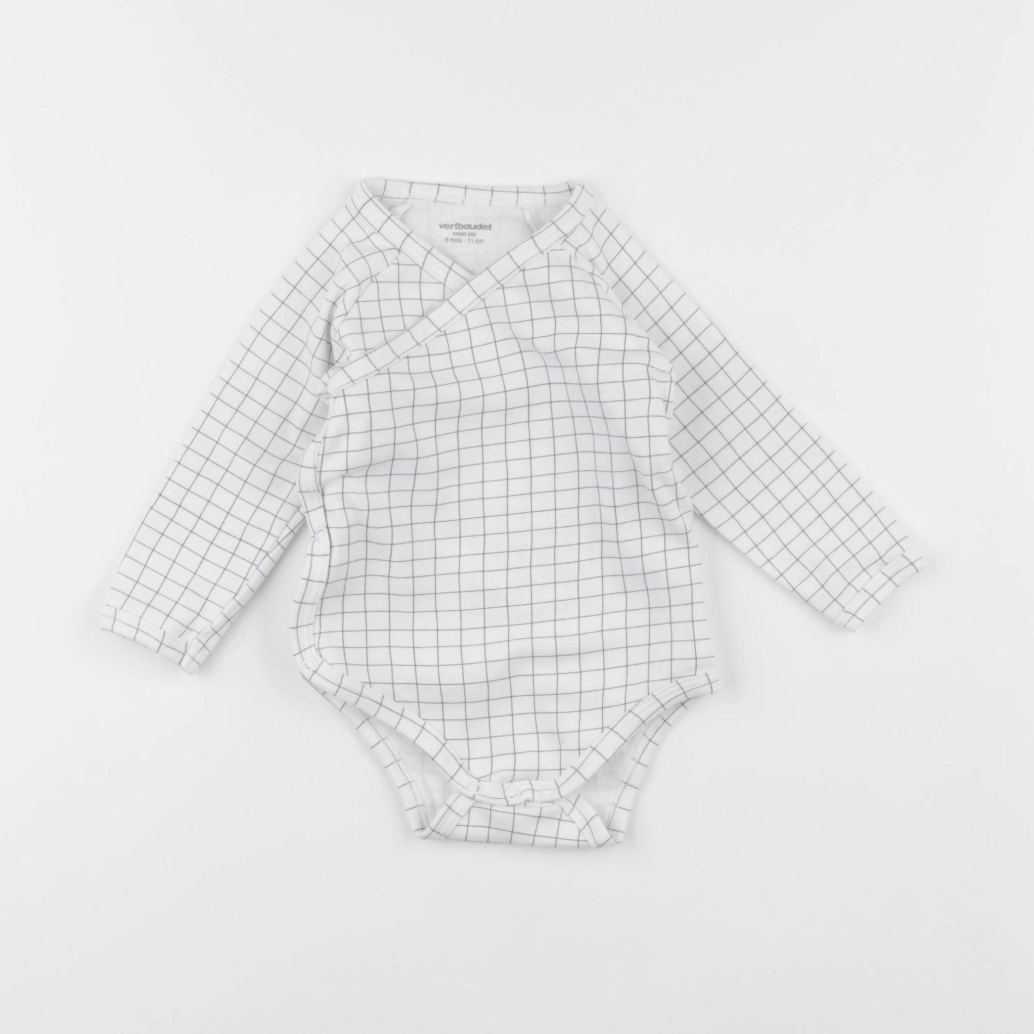 Vertbaudet - body bleu - 9 mois