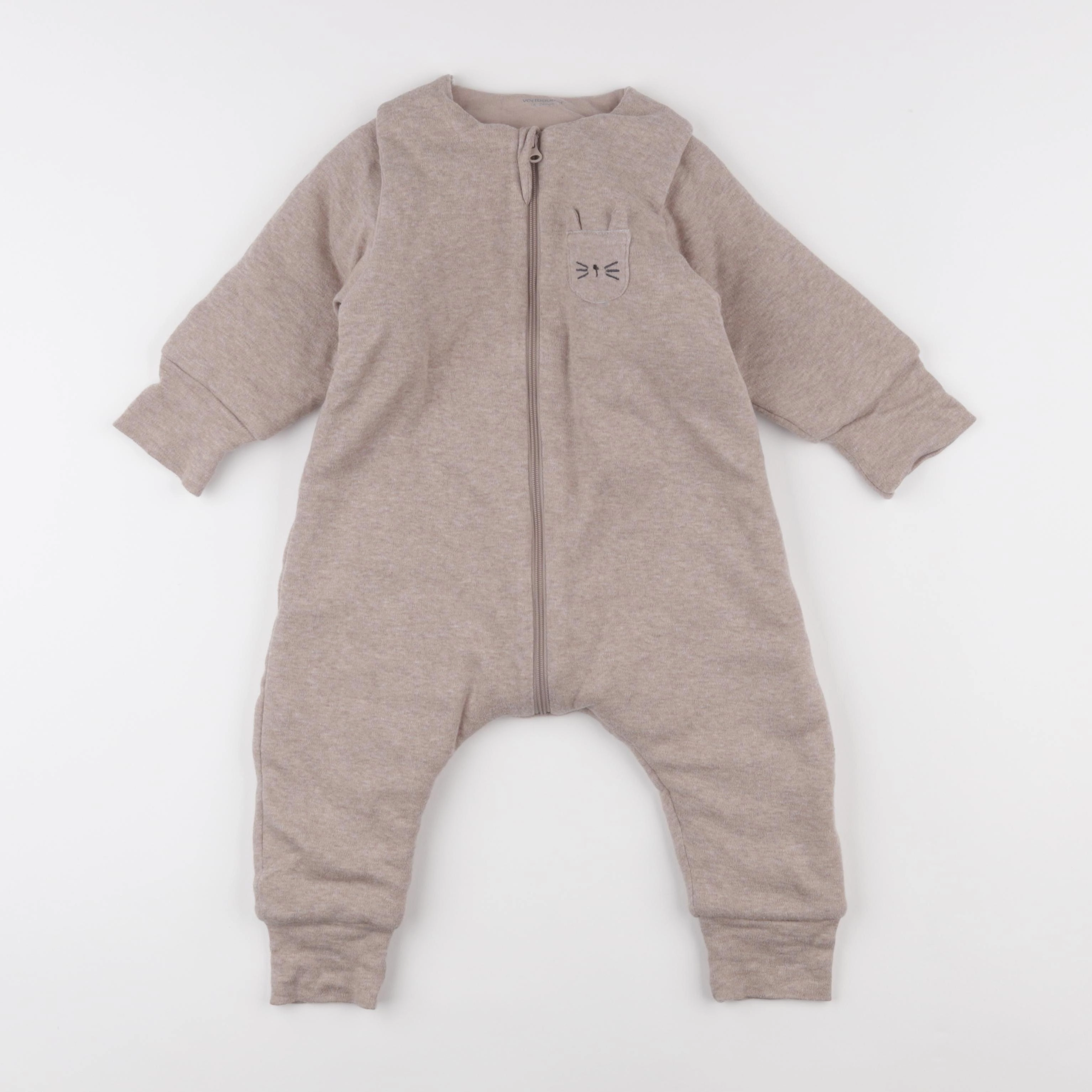 Vertbaudet - sur-pyjama marron - 18/24 mois