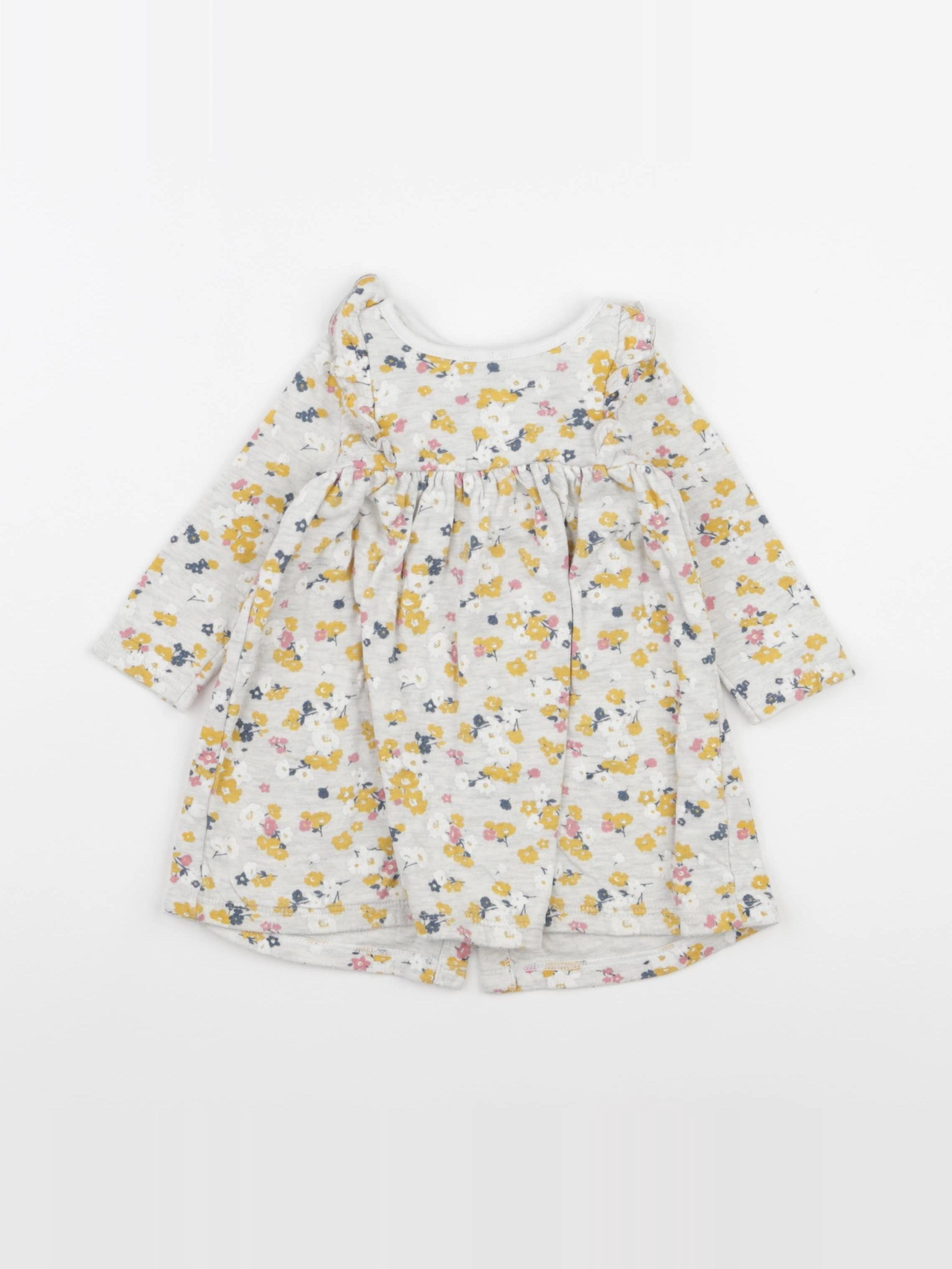 Petit Bateau - robe multicolore - 12 mois