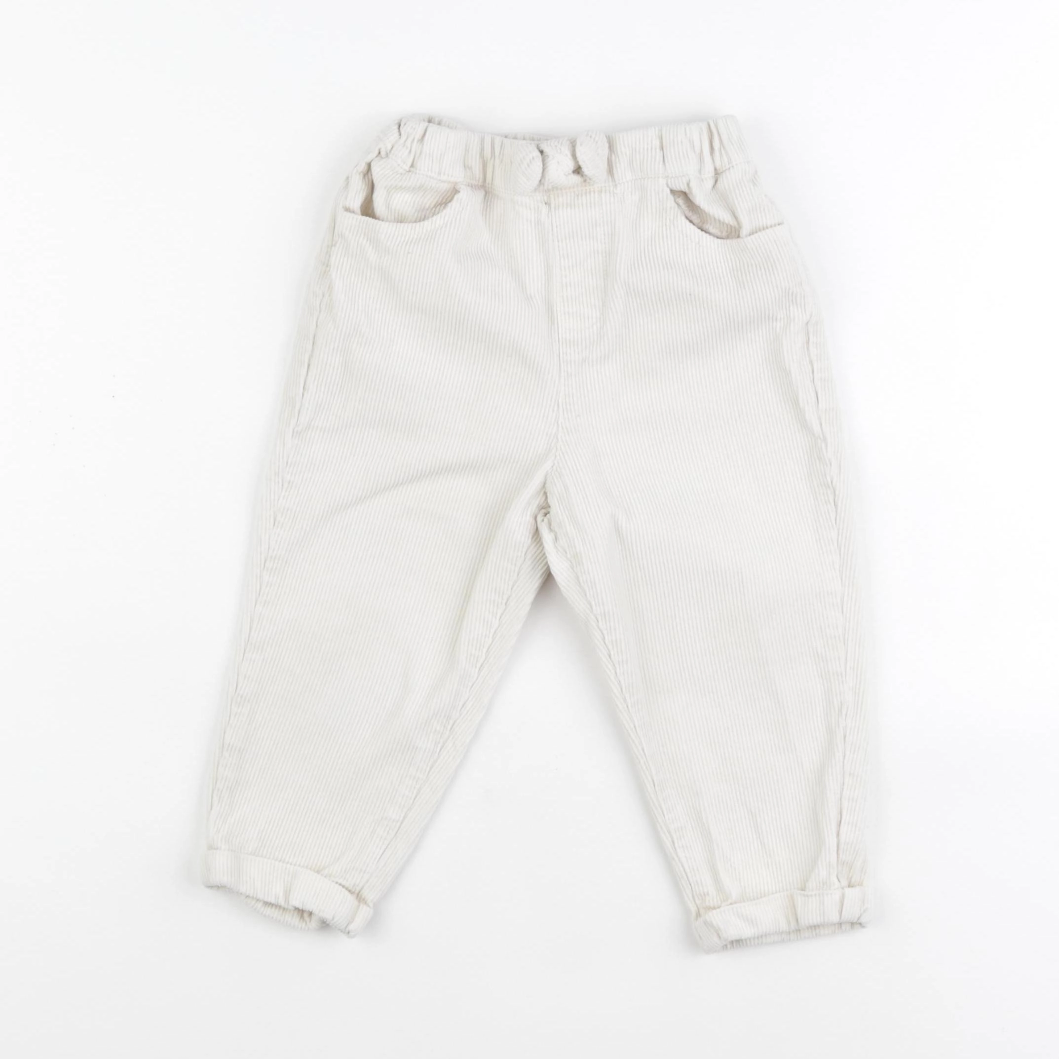 Vertbaudet - pantalon beige - 24 mois