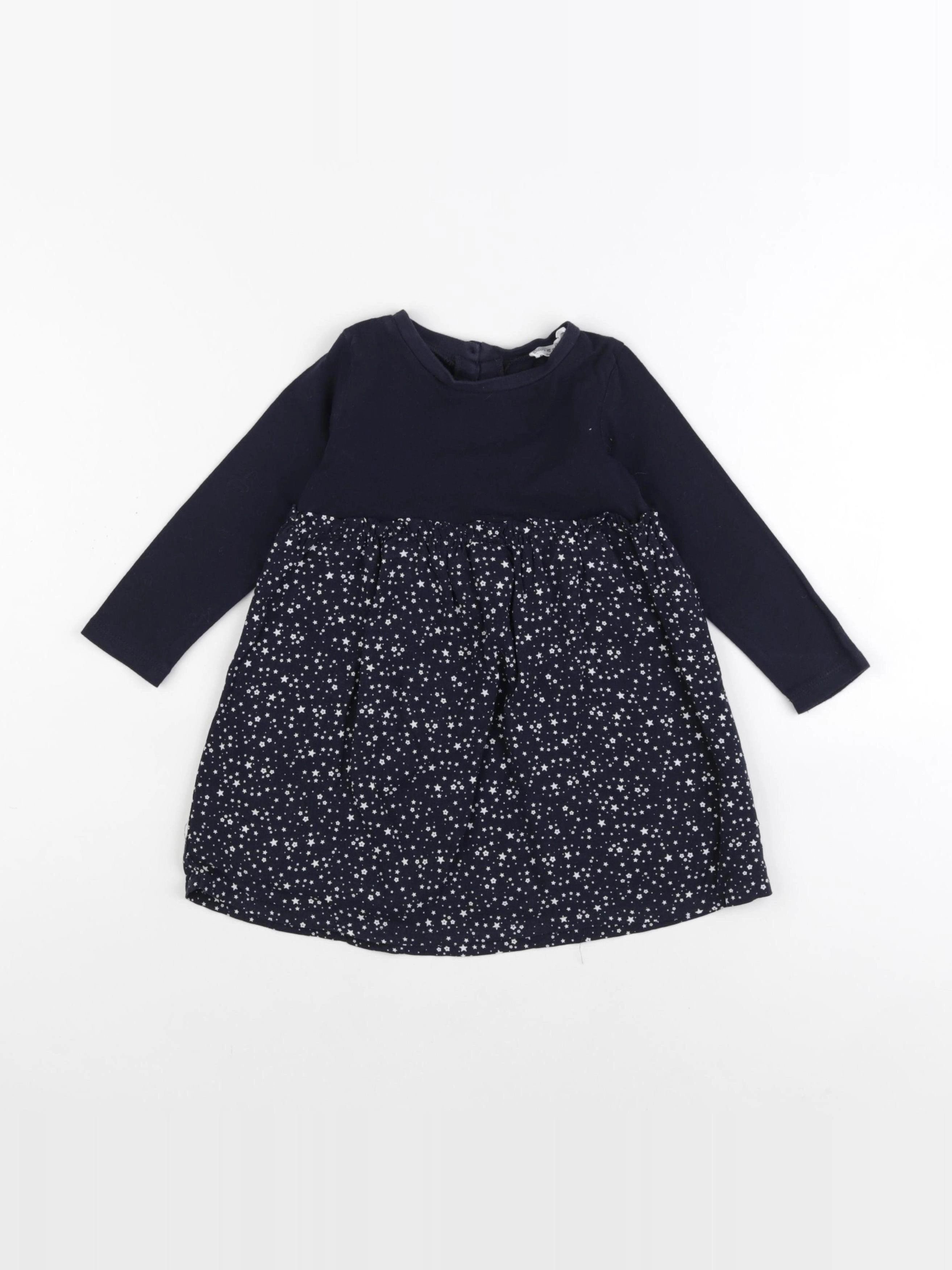 Eden & Victor - robe bleu - 2 ans