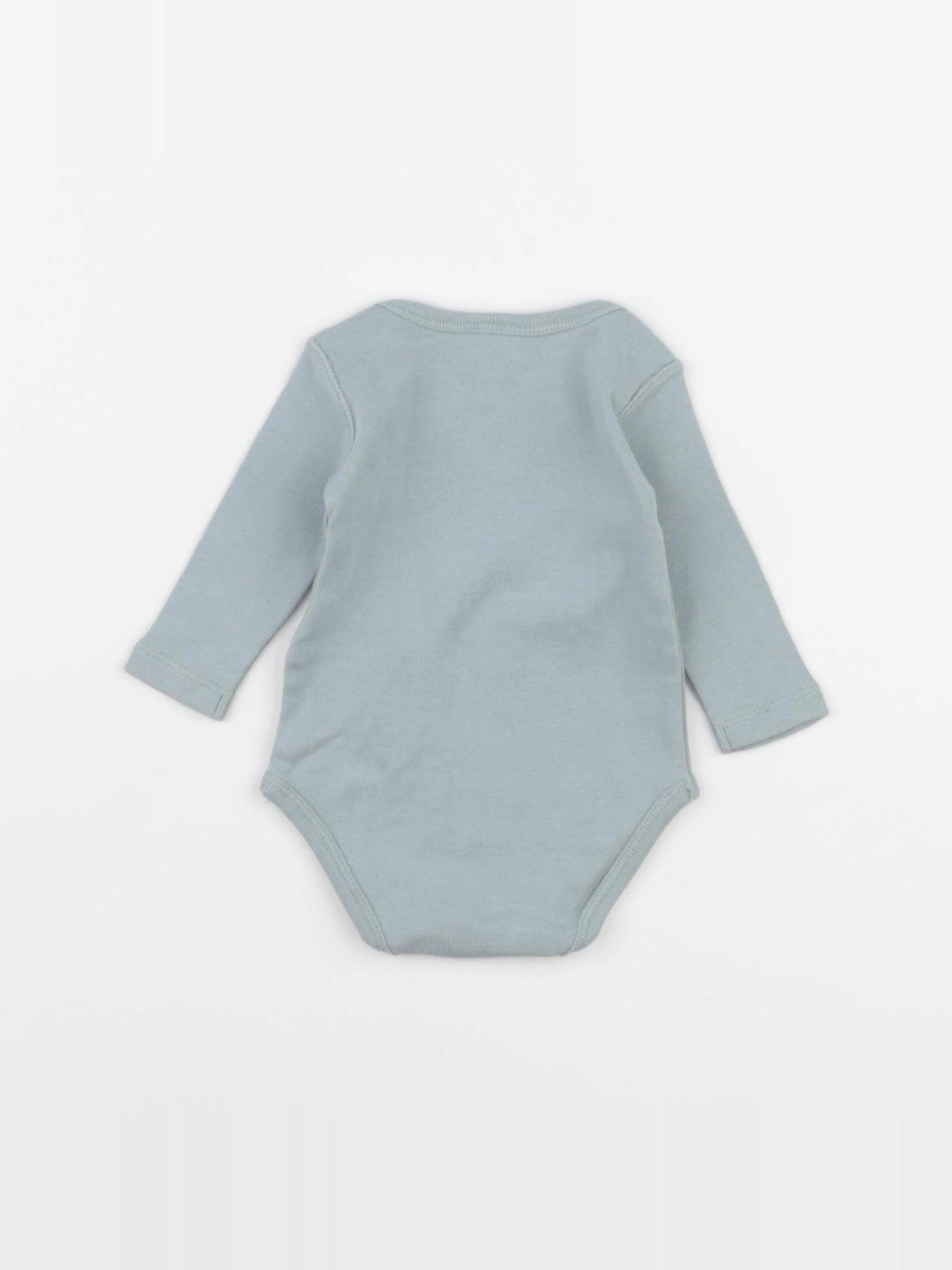 Bonton - body bleu - 1 mois