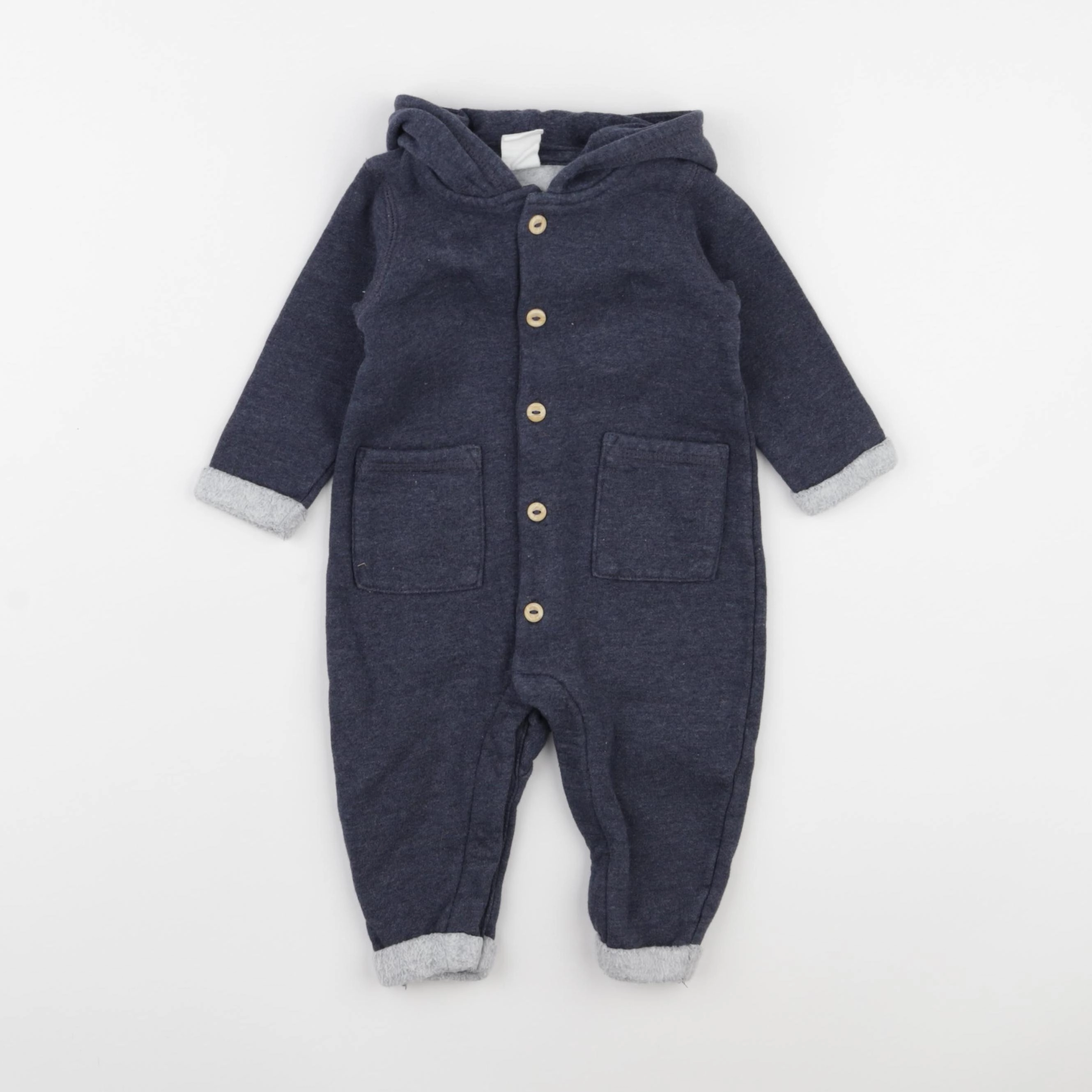 H&M - combinaison bleu - 4/6 mois
