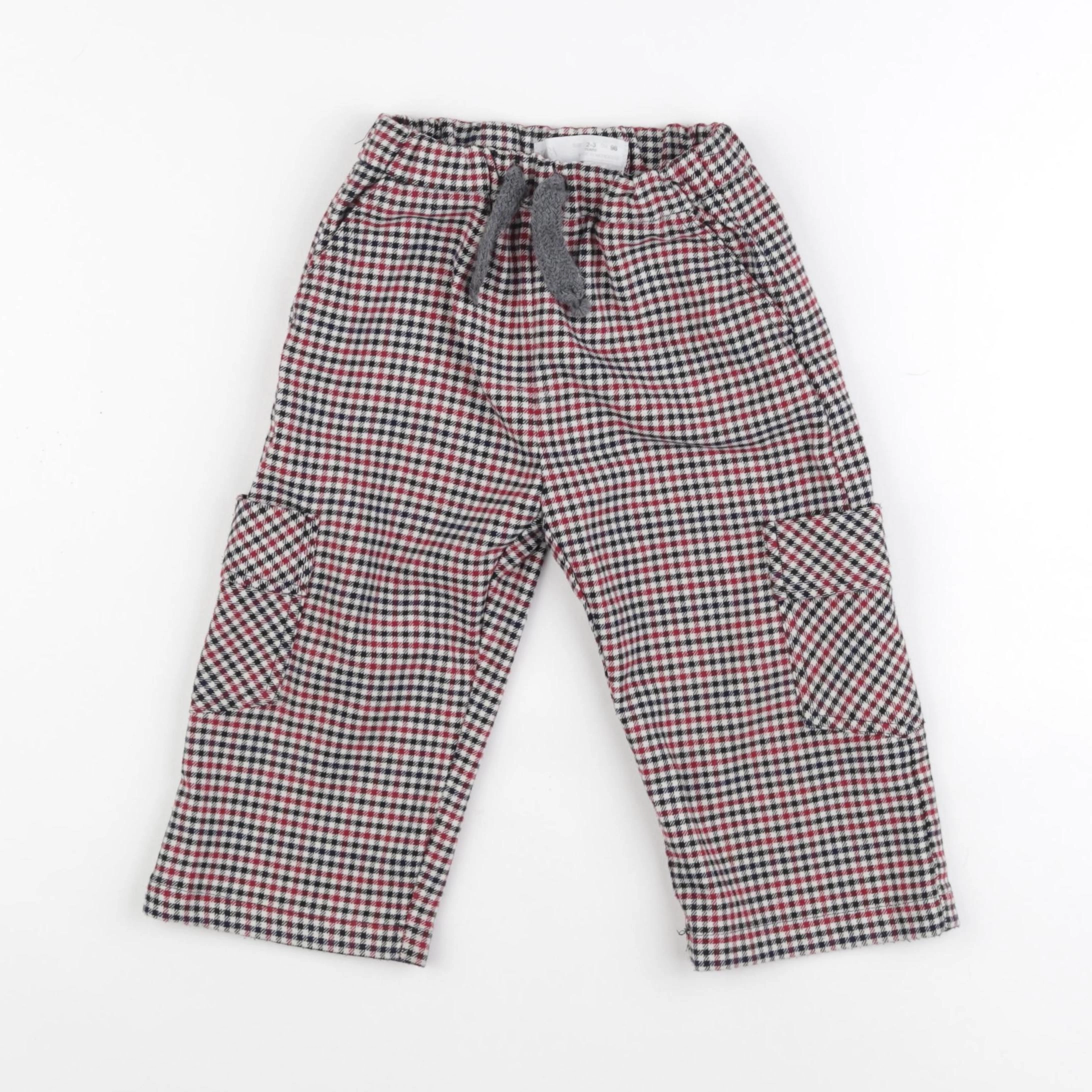 Zara - pantalon multicolore - 2/3 ans