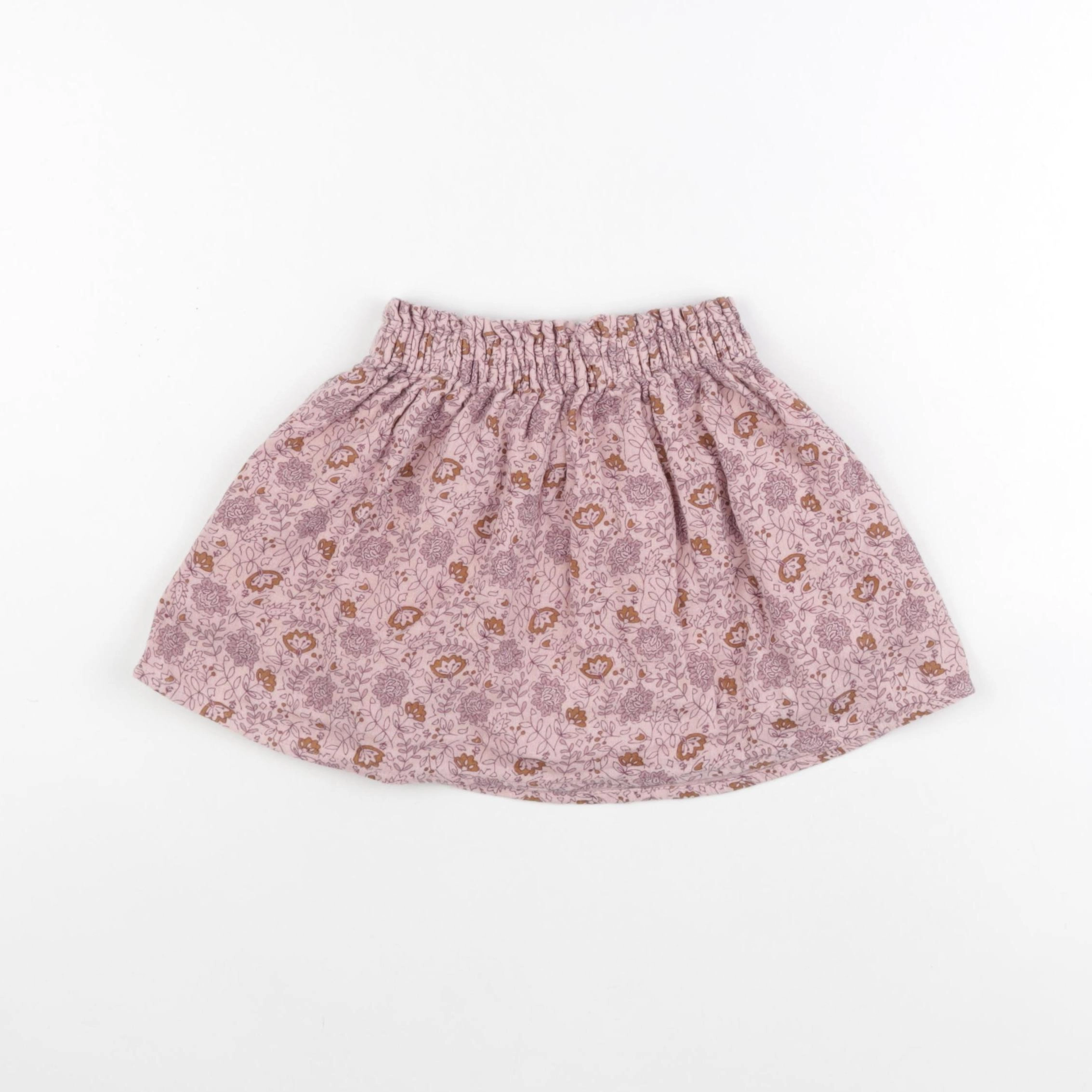 Little Cigogne - jupe rose - 2 ans