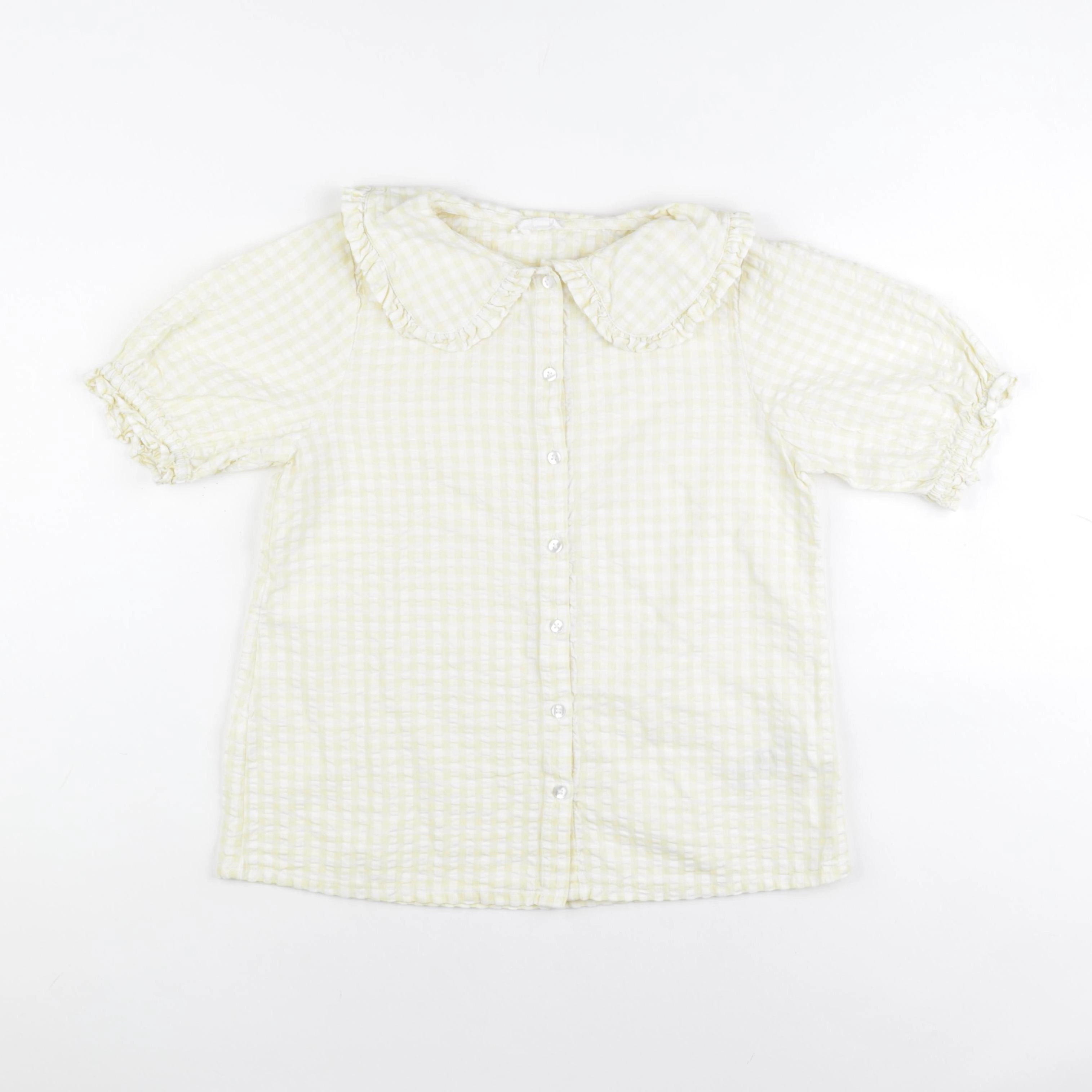 Vertbaudet - blouse blanc, jaune - 12 ans