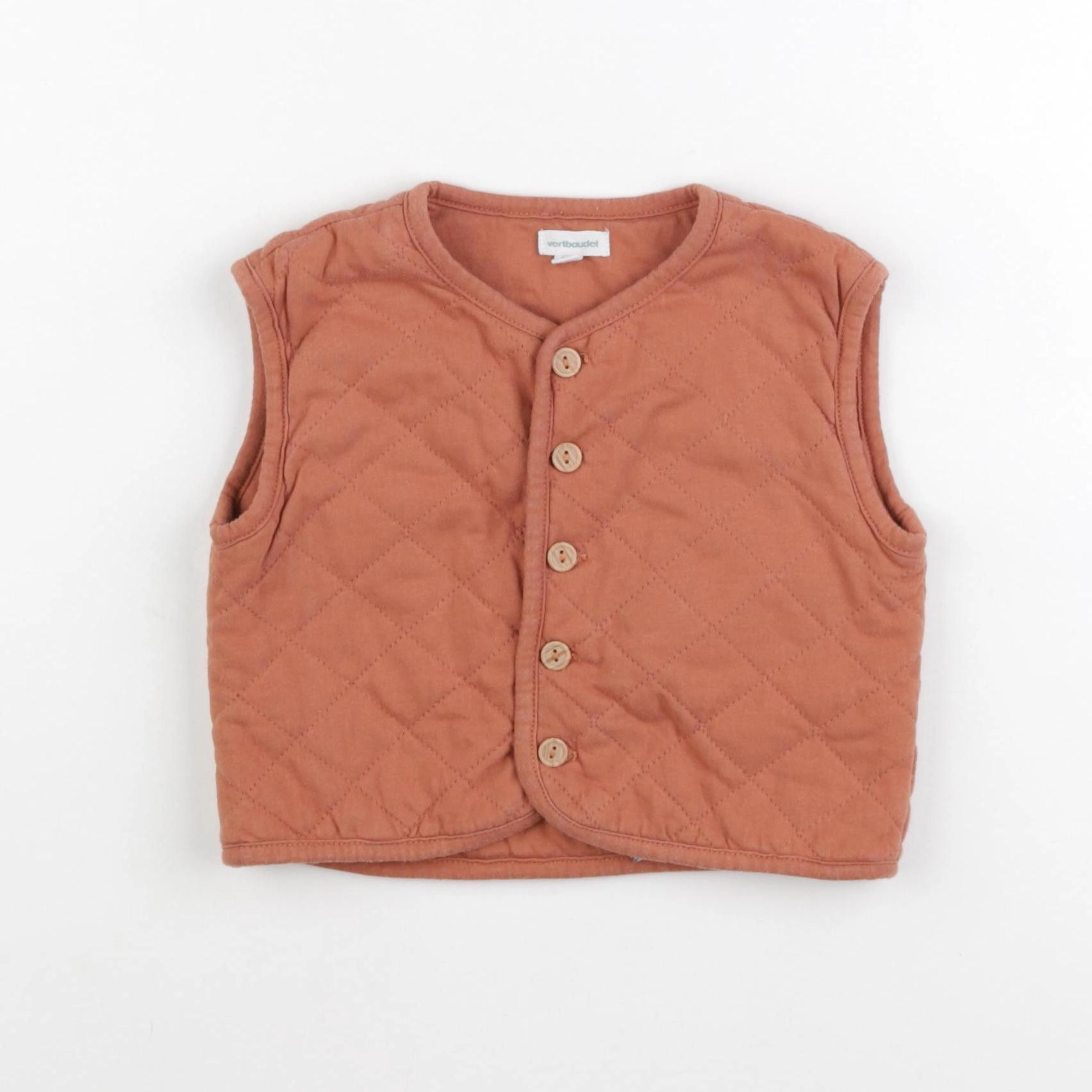 Vertbaudet - gilet orange - 24 mois