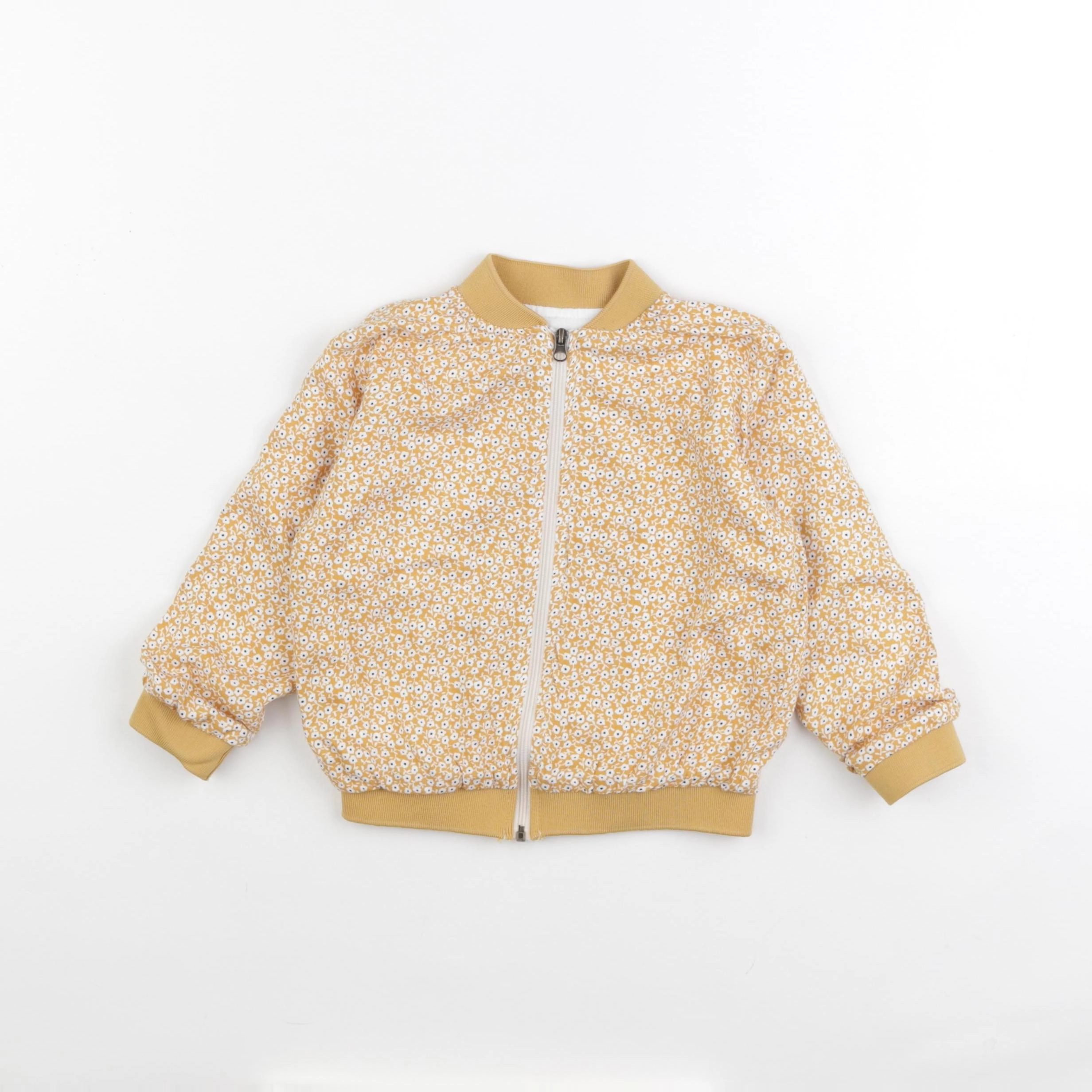 Little Cigogne - gilet jaune - 2 ans