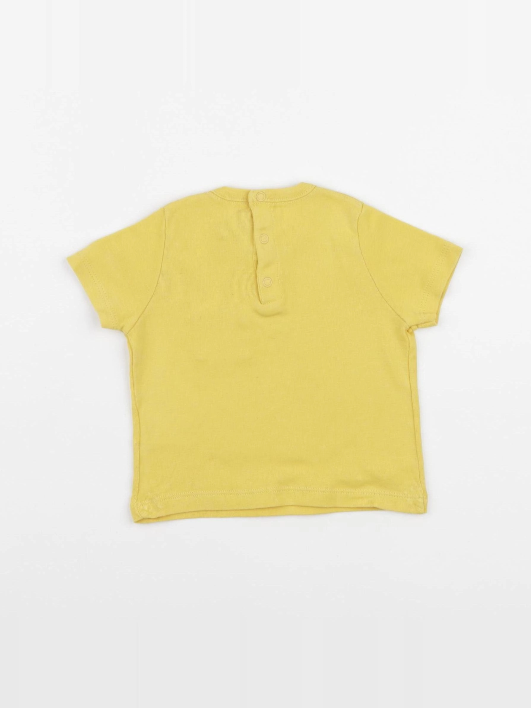 Petit Bateau - tee-shirt jaune - 6 mois