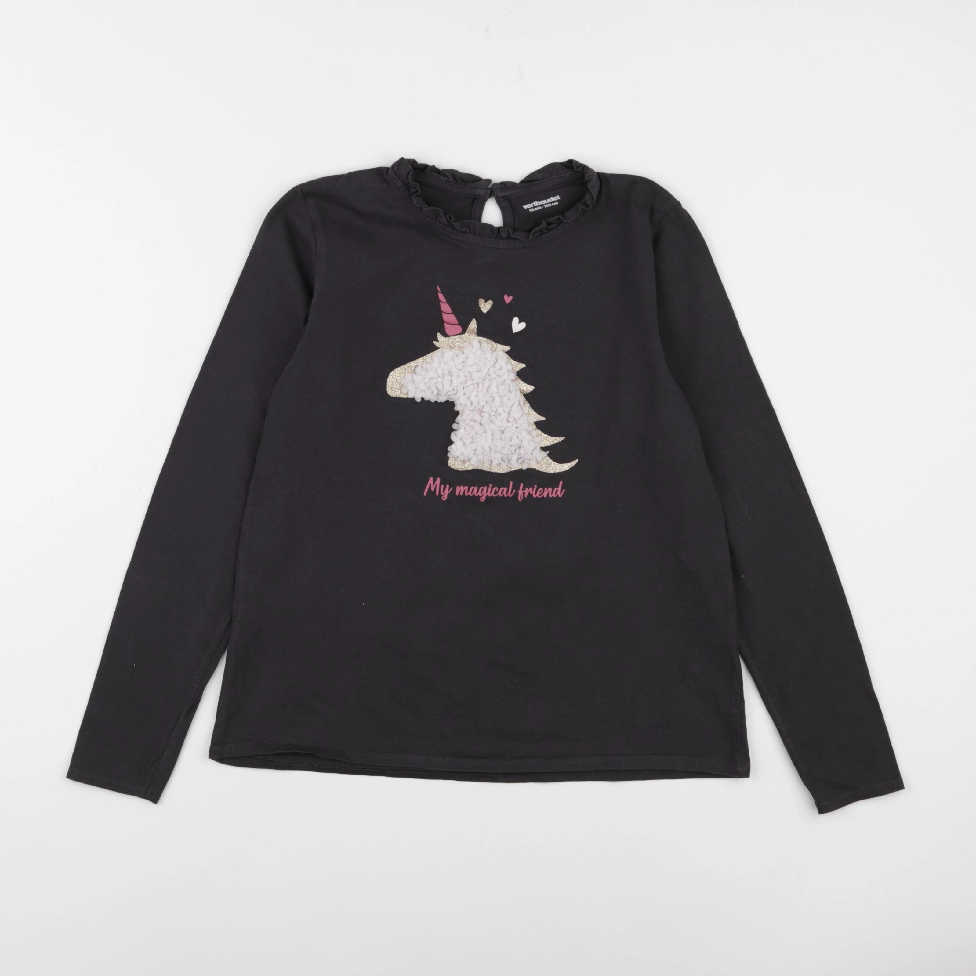 Vertbaudet - tee-shirt gris - 12 ans