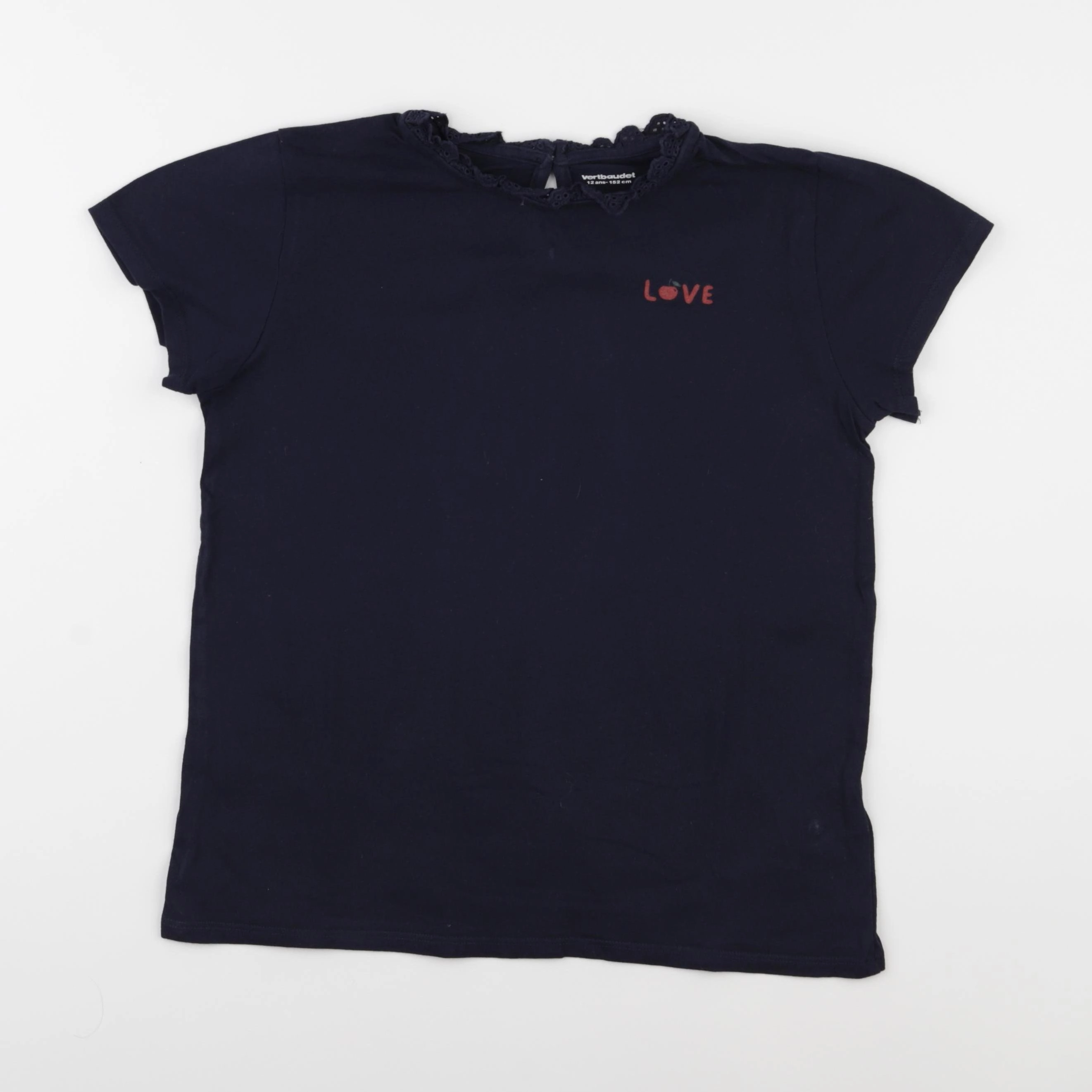 Vertbaudet - tee-shirt bleu - 12 ans