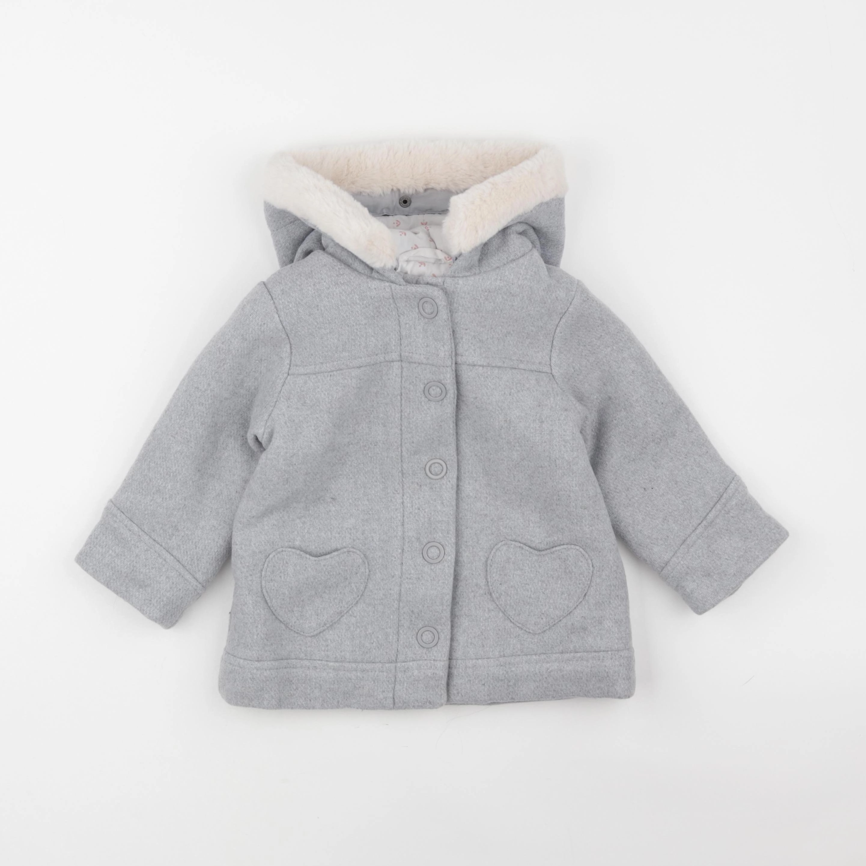 Vertbaudet - parka gris - 18 mois