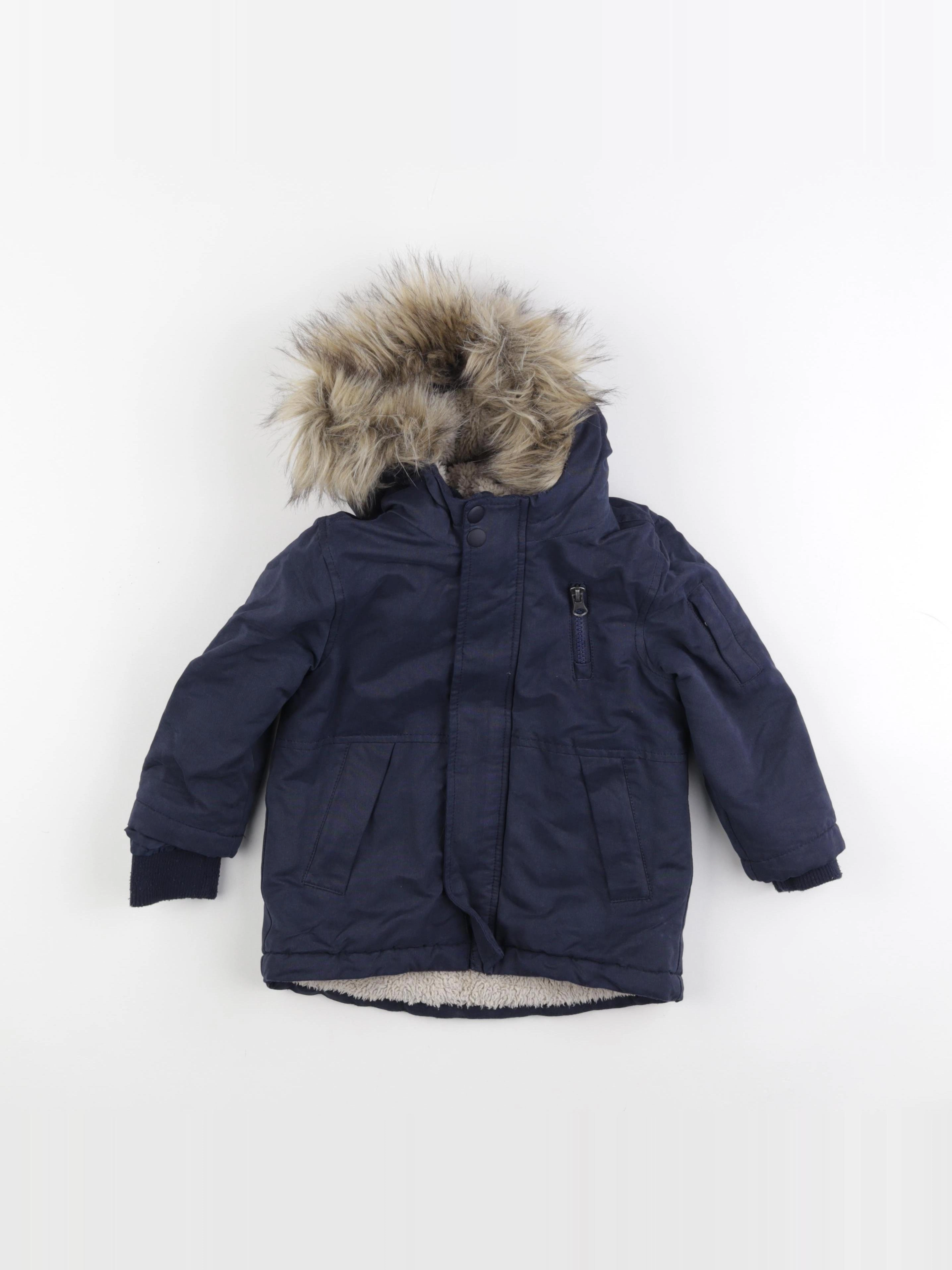 Vertbaudet - manteau bleu - 3 ans